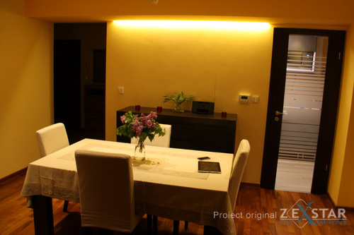 dining iluminat cu baghete led
