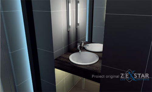lumina led decorativa pentru baie