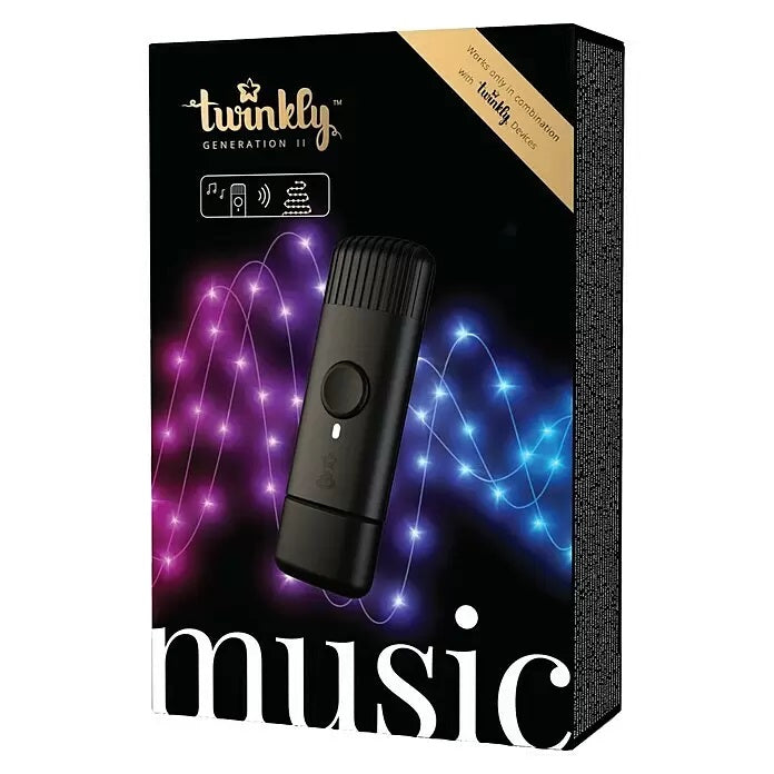 Twinkly Music dongle USB negru controlat de aplicație