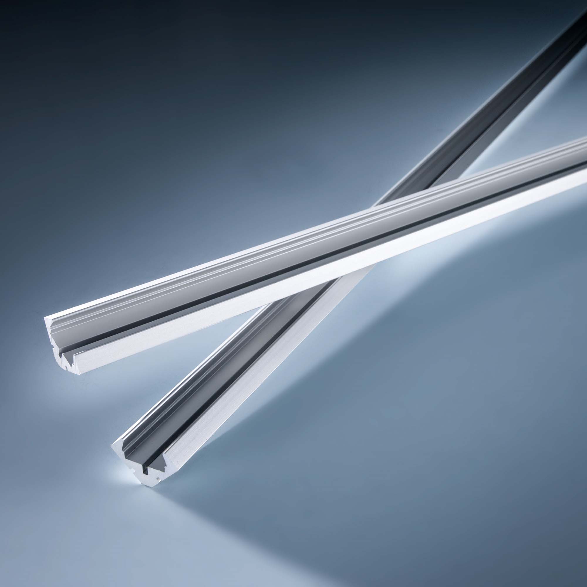 Profil de aluminiu Aluflex pentru Benzi LED Flexible Lumiflex de colt, plat Tip 2 1020mm