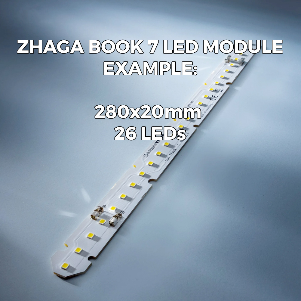 Banda Zhaga Book 7 cu LED-uri Nichia/Cree/Samsung/Seoul, pe comanda, fabricata în Germania, CRI70-99 1800-7200K, 175-1400mA 