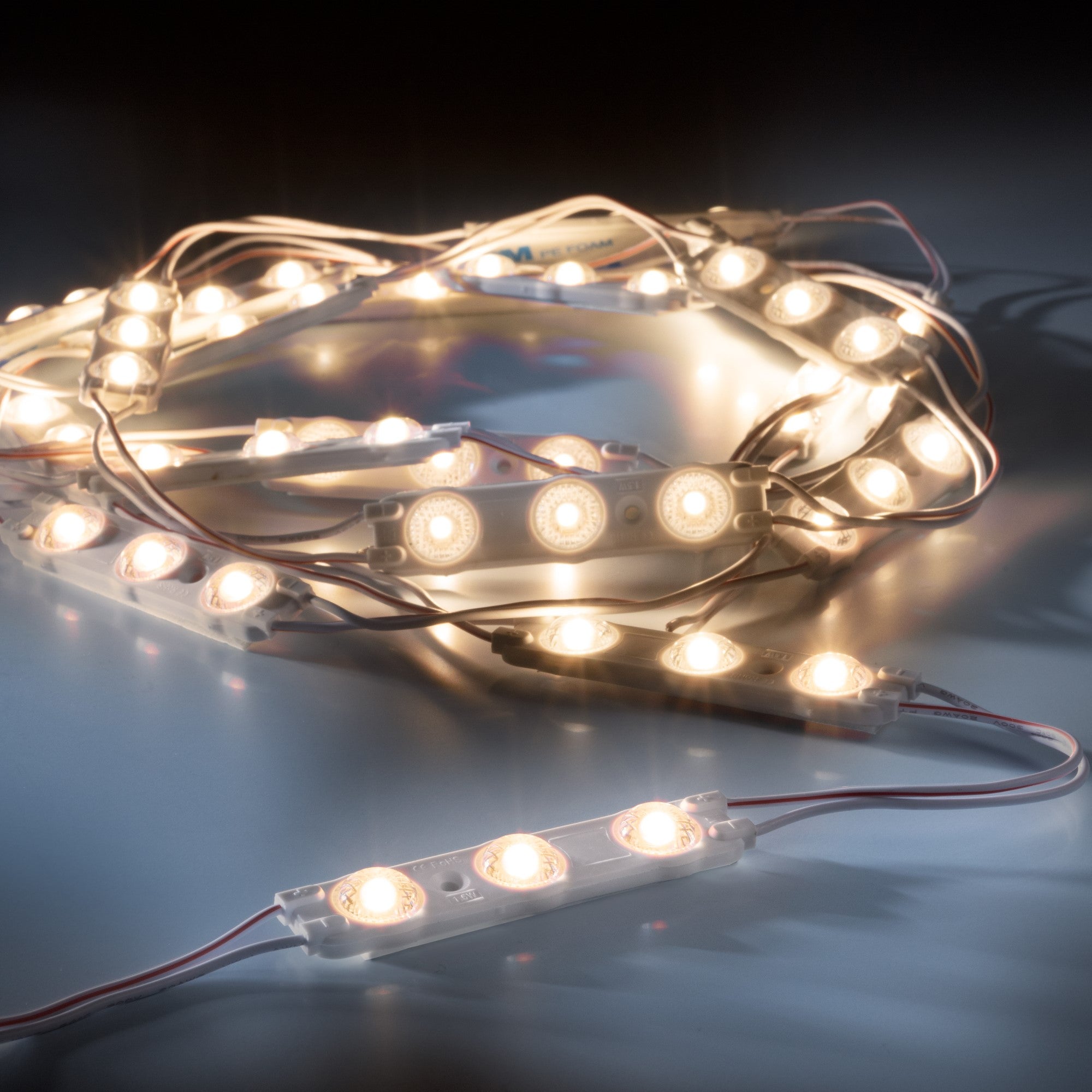 leds.de Module LED impermeabile cu LED-uri 3 LED-uri 12V IP67 20 bucăți 3000K