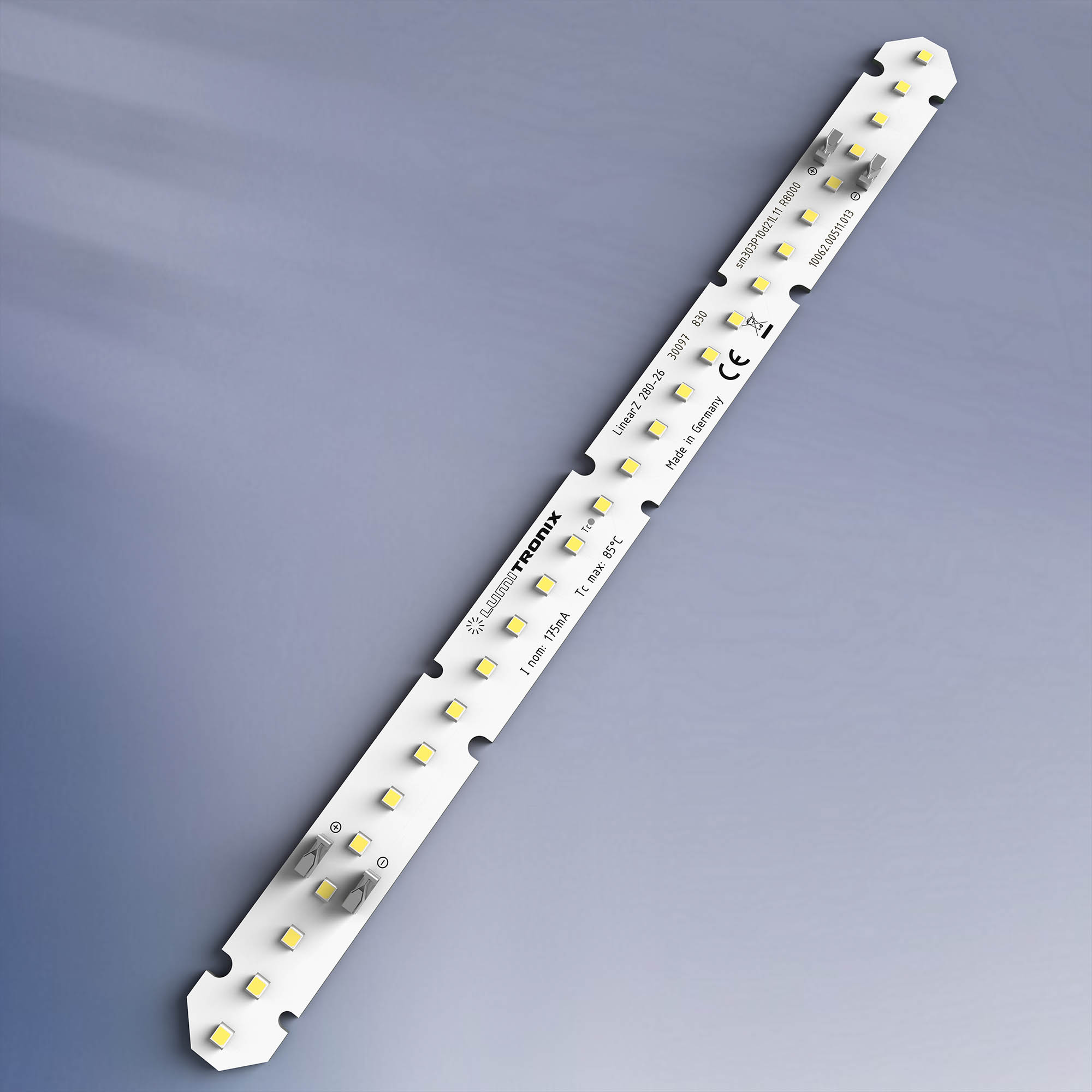 LinearZ 26 Nichia LED Strip Zhaga Zhaga alb cald 3000K 1060lm 175mA 37.5V 26 LED-uri 28cm modul (3786lm/m 24W/m)