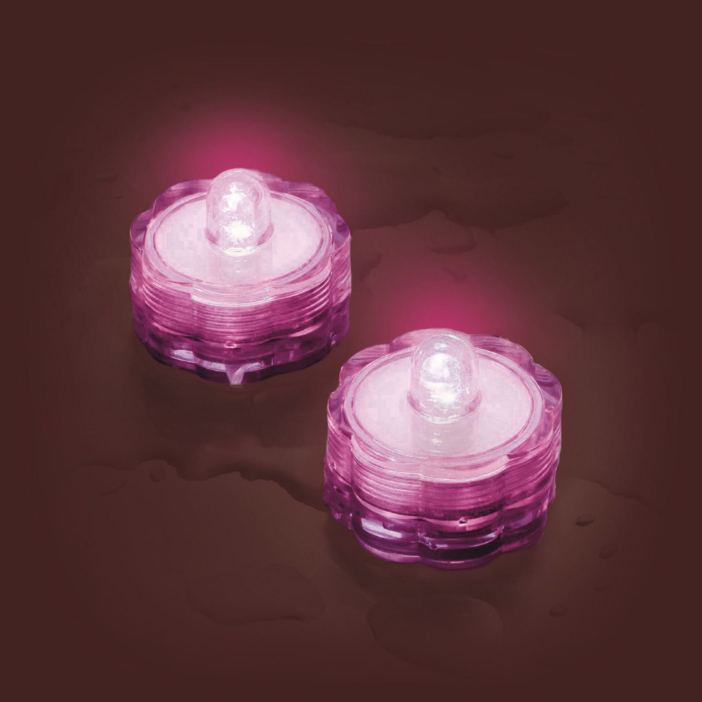 Set de luminari decorative LED Roz rezistente la apa