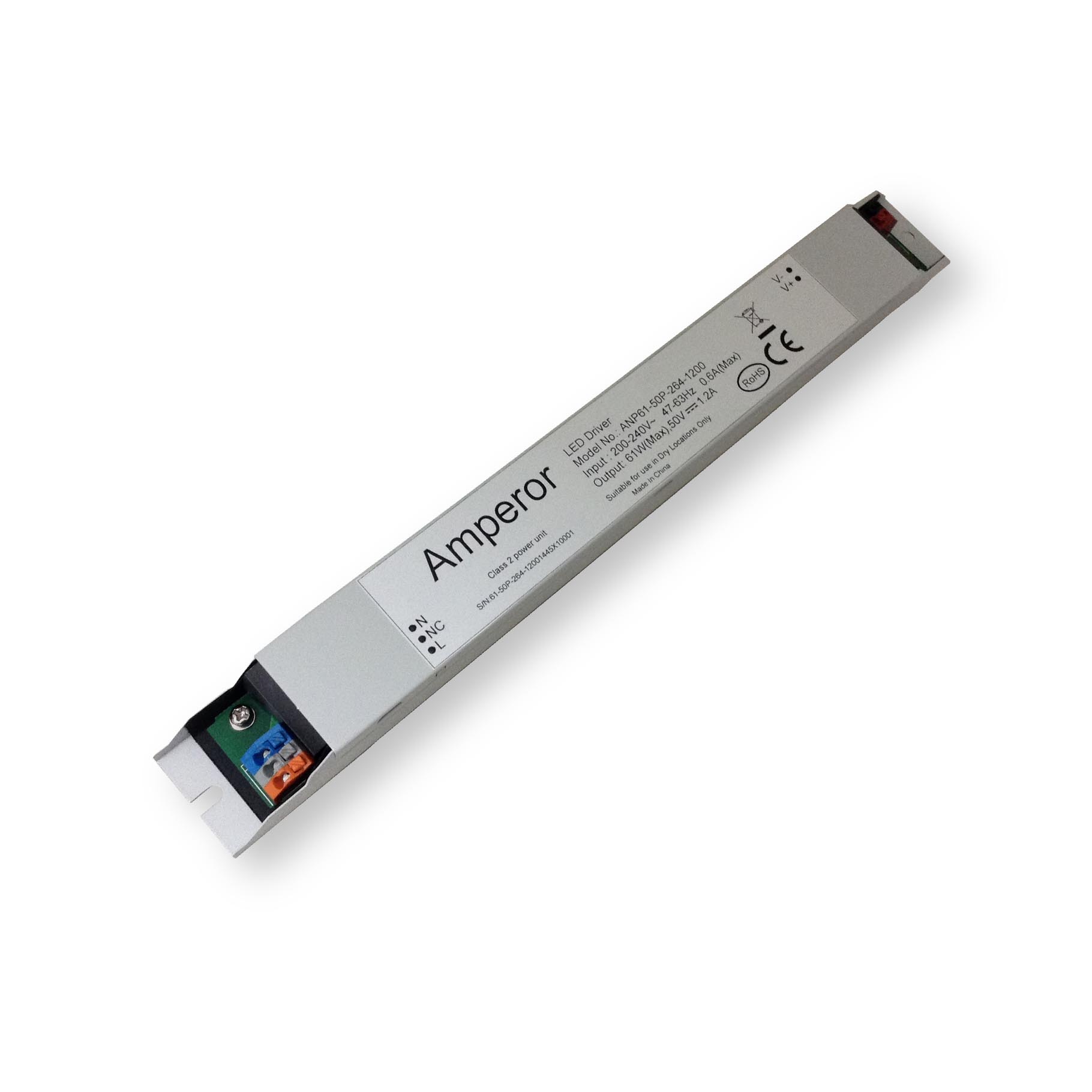Transformator Driver Profesional de curent constant Amperor ANP101-54P-264-1950-DA IP30 230V la 30 > 54VDC 1000 > 1950mA DALI DIM