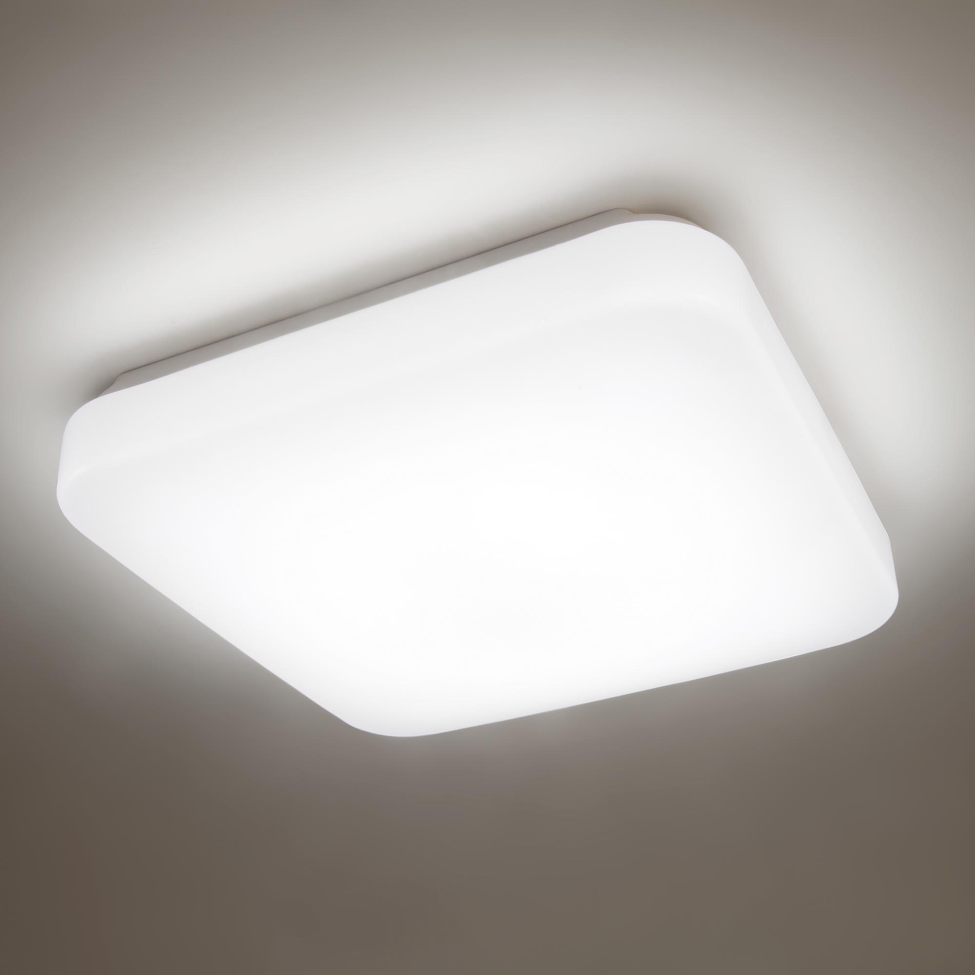 Lampa de tavan Philips myLiving LED Mauve white square 2000lm 17W, lumina neutra