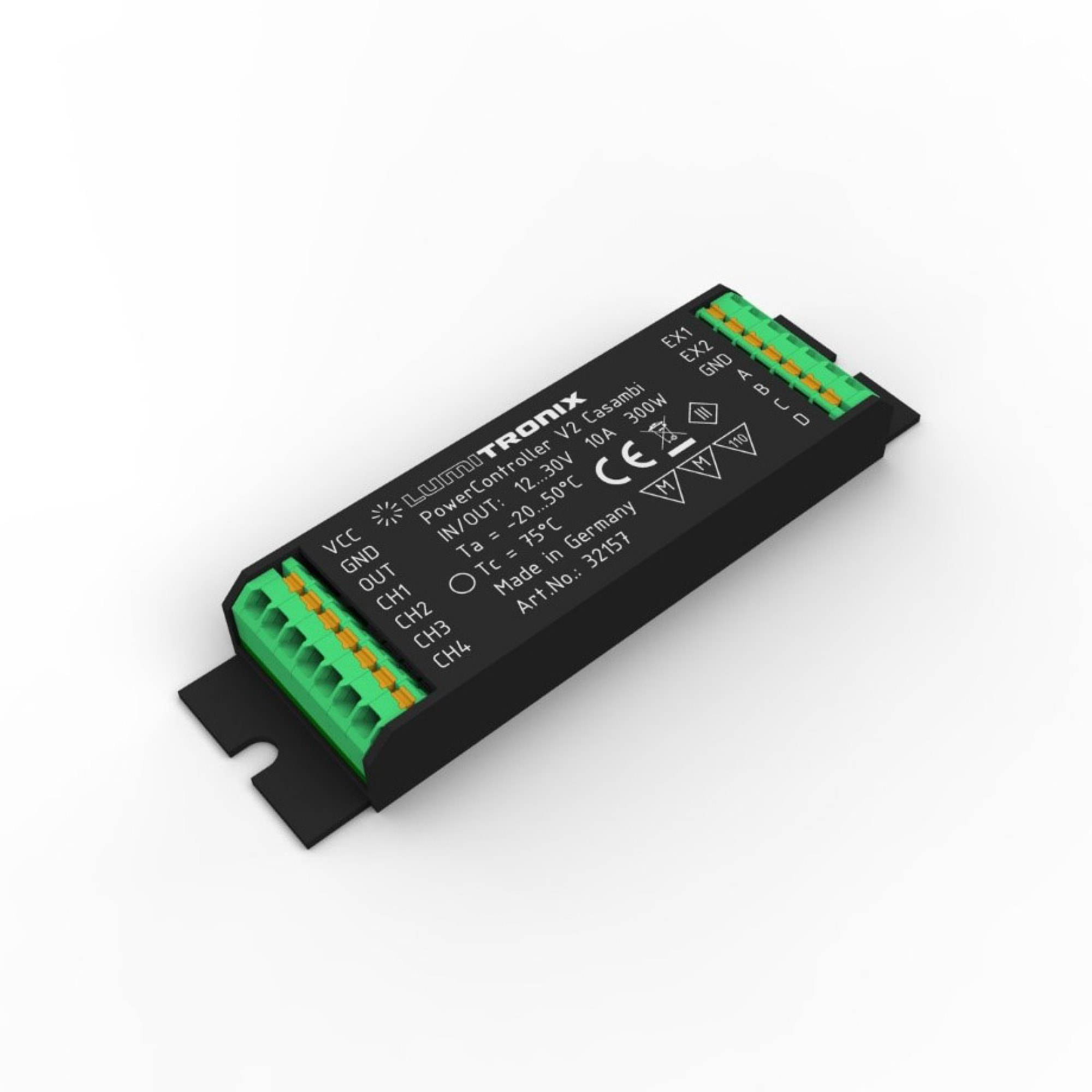 Unitate de control PowerController V2 Tunable White si RGBW via Telefon si Casambi App pentru IOS, Android 300W 10-30VDC