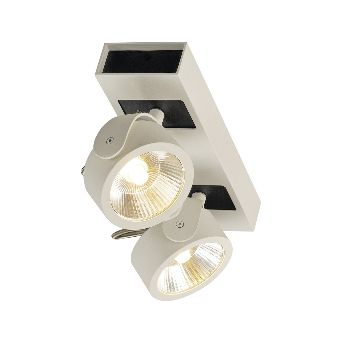 Lampa LED Spot de perete sau tavan SLV Kalu 2 luminii 60° corp alb 2000lm 34W