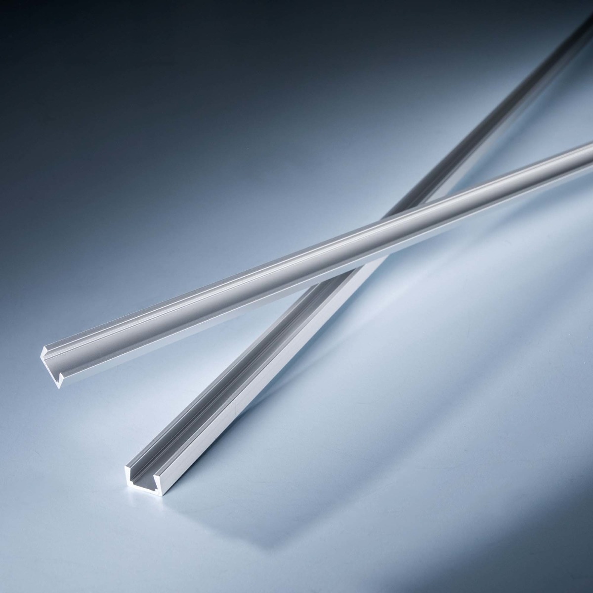 Profil de aluminiu AluSlim pentru Benzi LED Flexible Slimflex 102cm putin adanc fara aripioare