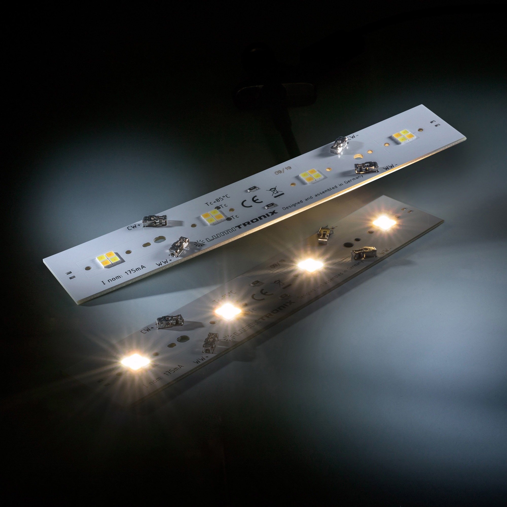 Daisy 16 Nichia LED Strip Tunable White 2700-4000K 360+340lm 175mA 11.5V 16 LED-uri 16cm module (până la 4375lm/m și 25W/m)