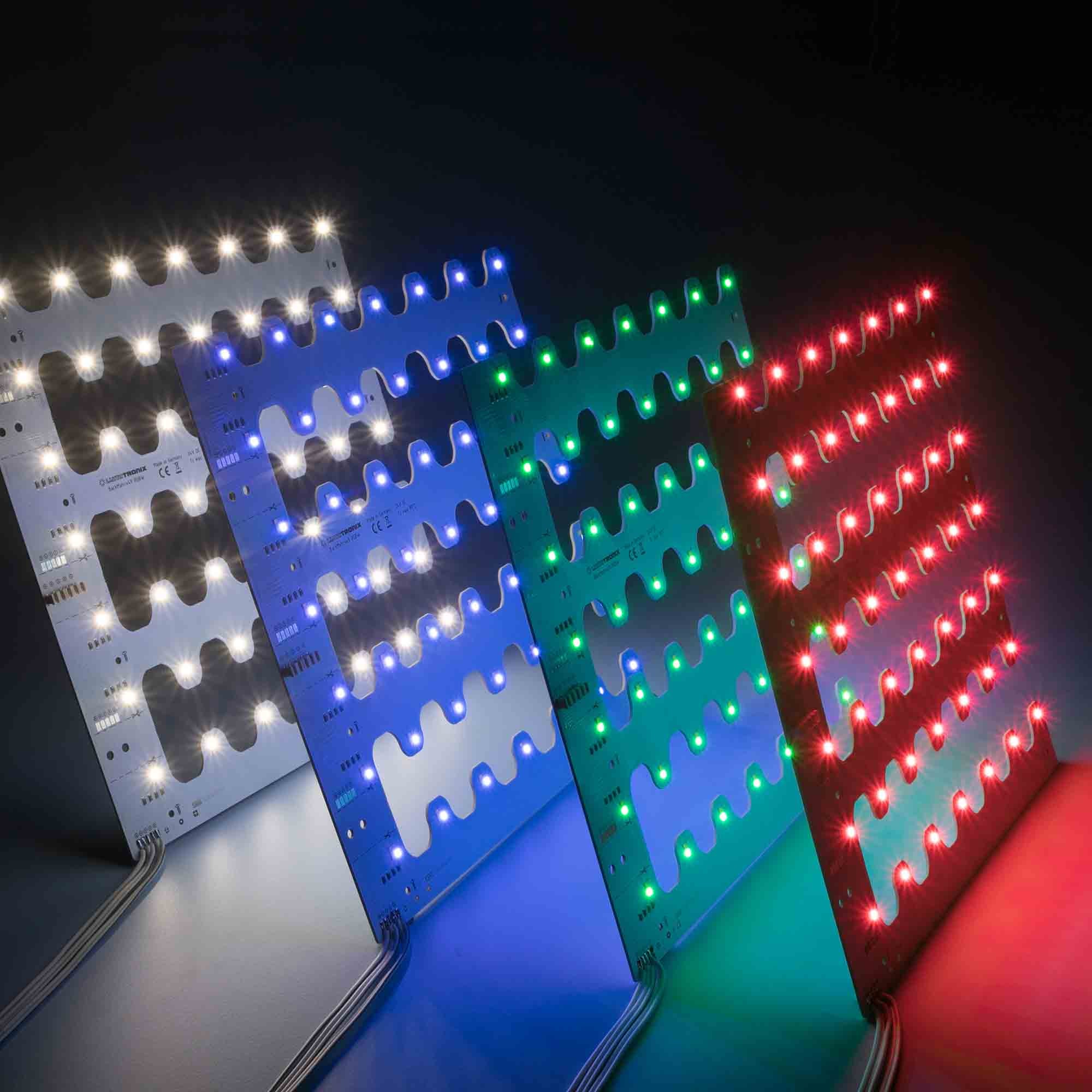 BackMatrix-49-3080 Nichia LED Module RGBW 4000K 4300lm 196 LEDs 24V 58W 120° 28x28cm (54000 lm/sqm) - view 3