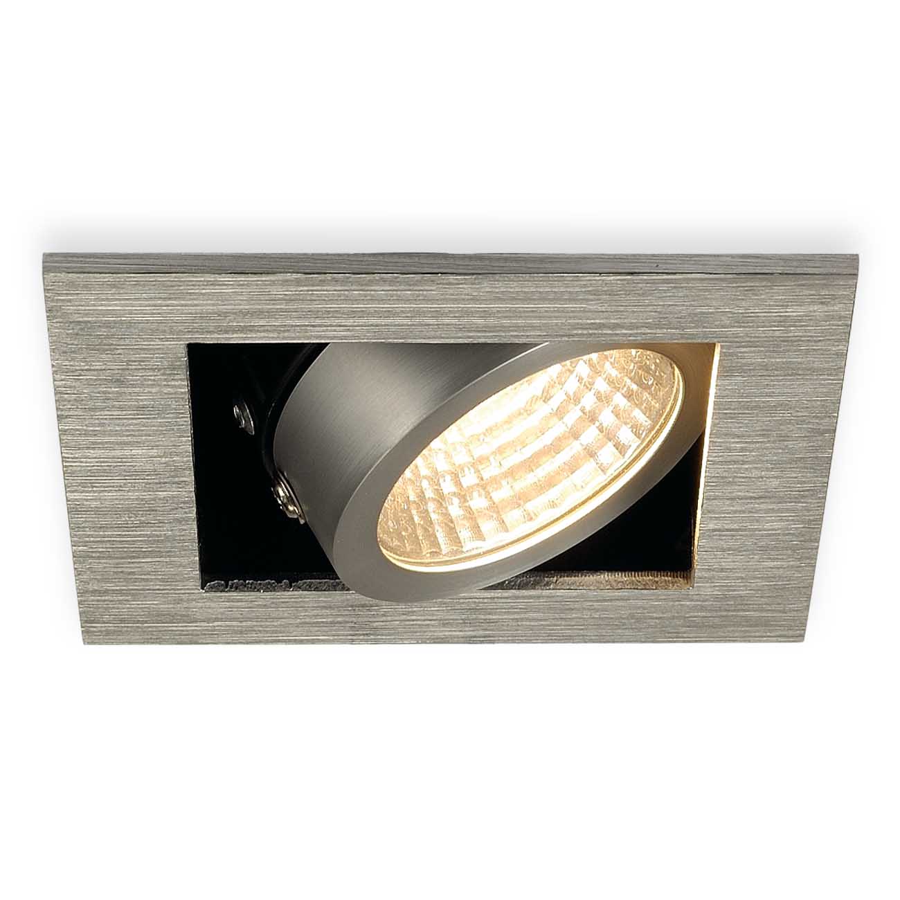 Lampa LED de tavan SLV Spot Incastrat Kadux Alu-Brushed 3000K 9W 625lm