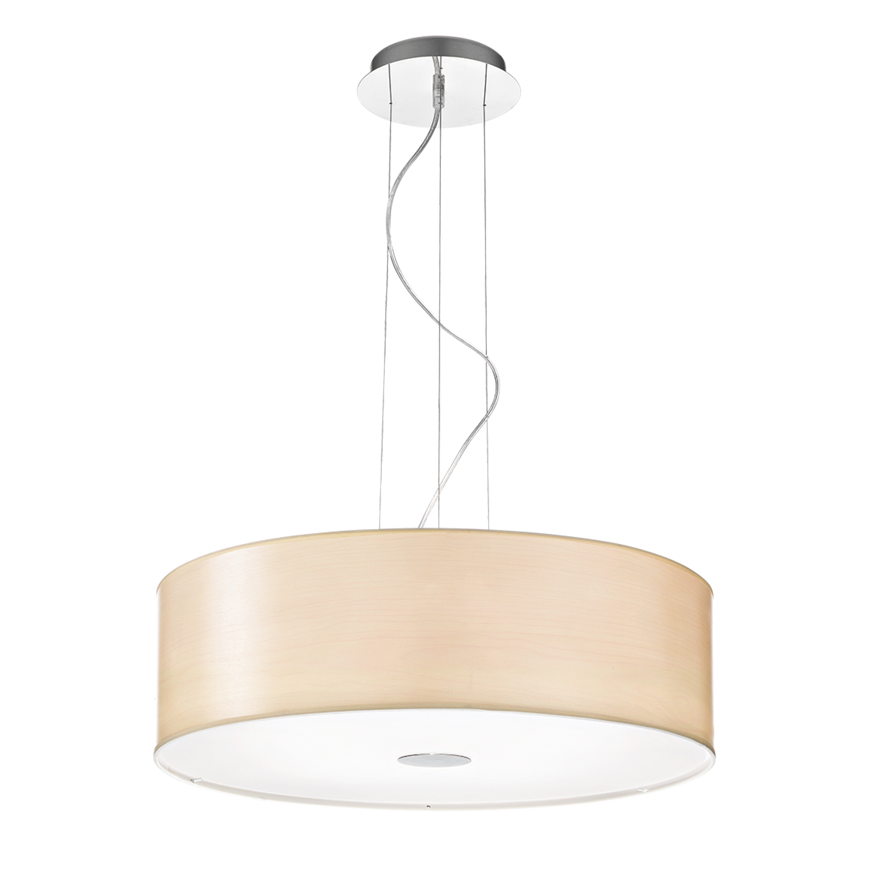 Pendant lamp IDEAL LUX Woody Sp4 Wood 4X E27