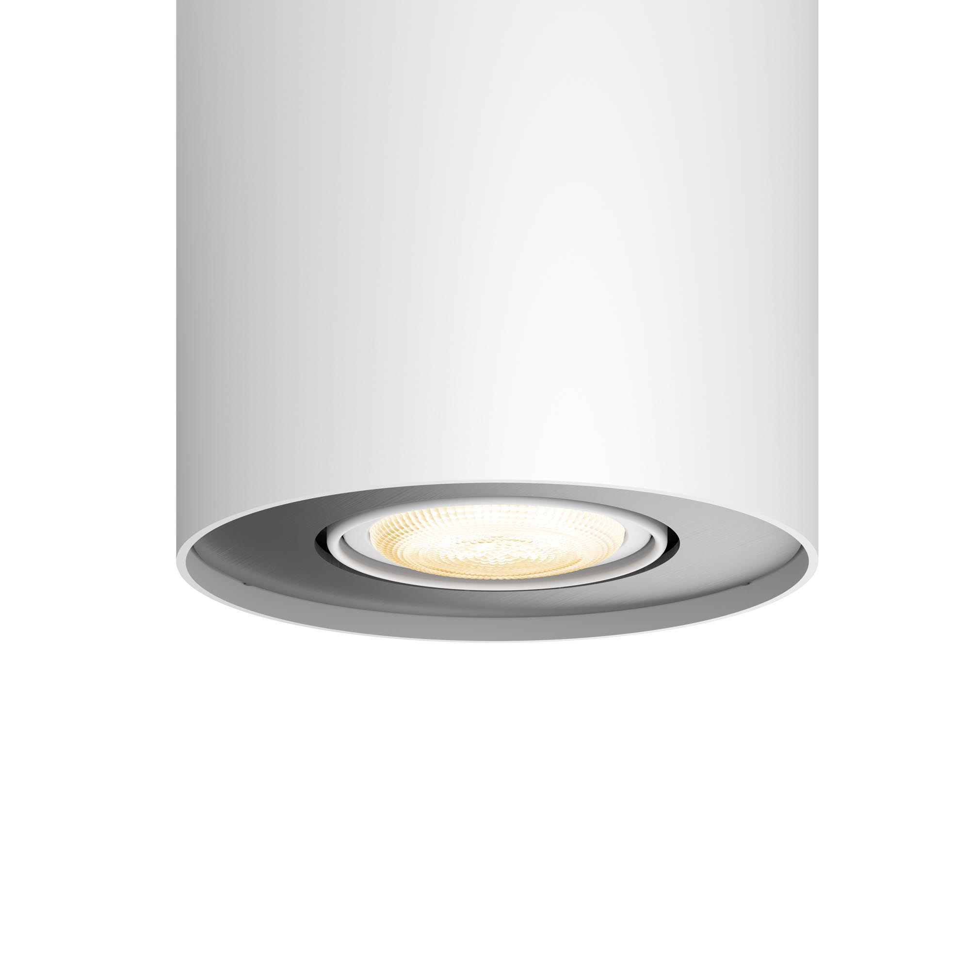 Lampa LED de tavan PHILIPS Wifi Pillar LED 1 Spot Alb 2200-6500K 5.5W 350lm