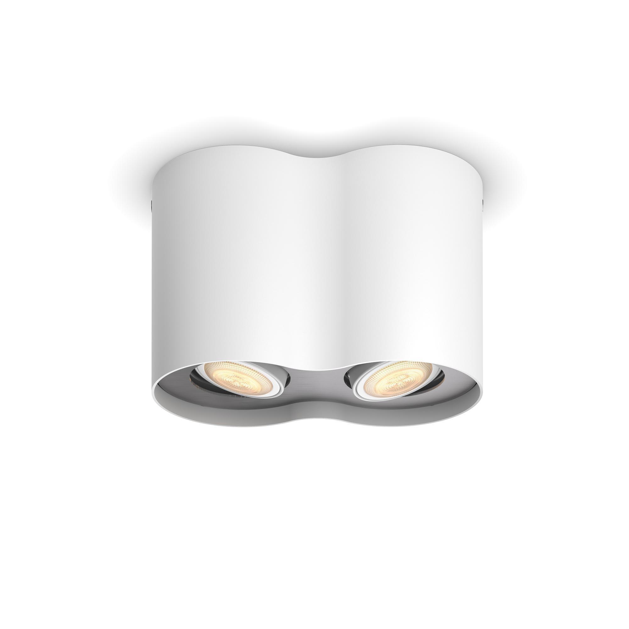 Lampa LED de tavan PHILIPS Wifi Pillar LED 2 Spot Alb 2200-6500K 11W 700lm