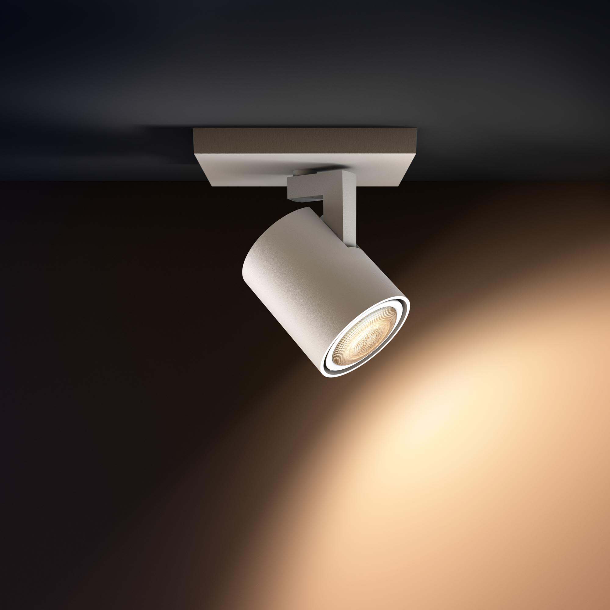 Lampa LED de tavan PHILIPS Wifi Runner LED 1 Spot Alb 2200-6500K 5.5W 250lm