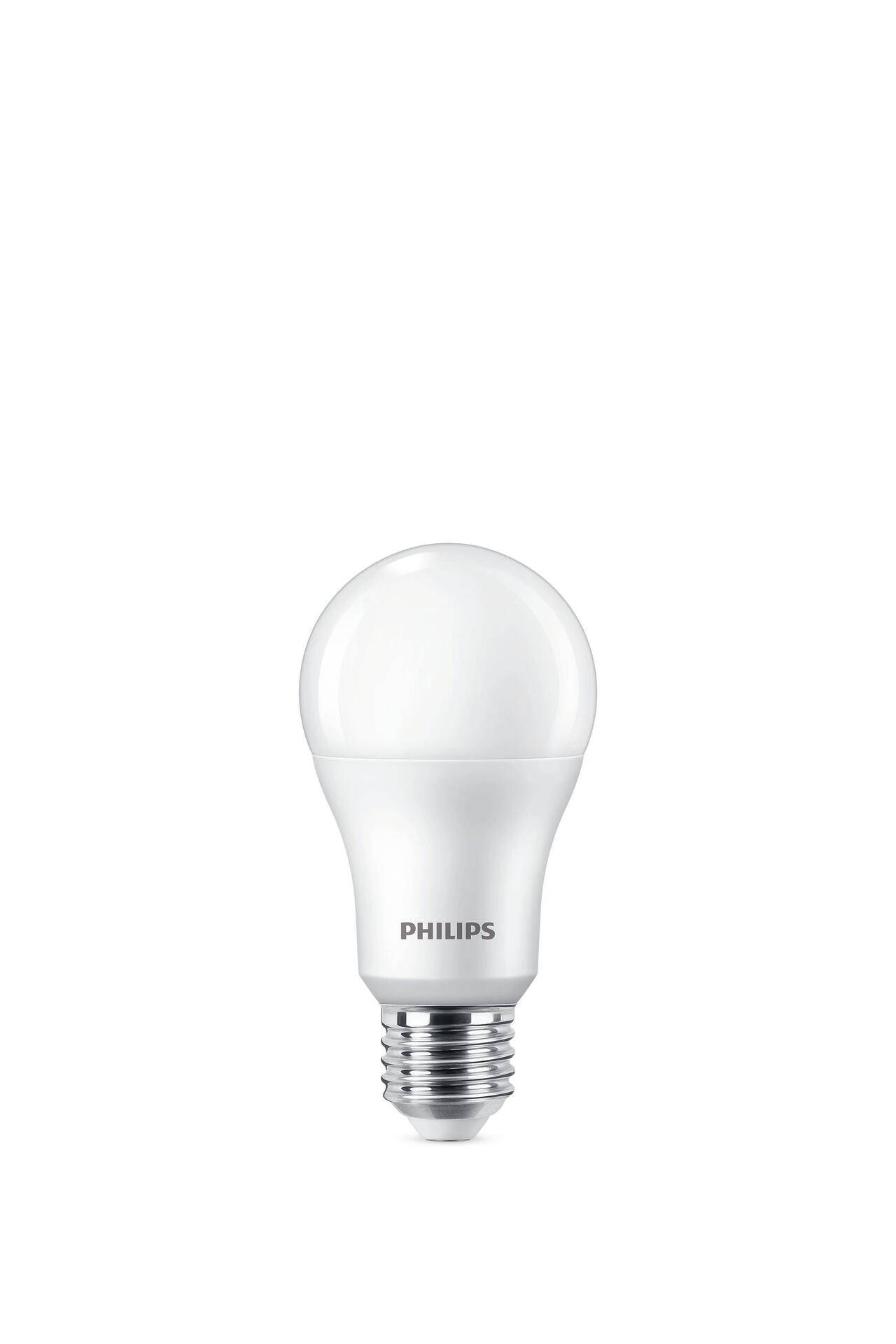 Pachet dublu de becuri cu LED Philips 13-100W E27 827 mat 1521lm 2700K