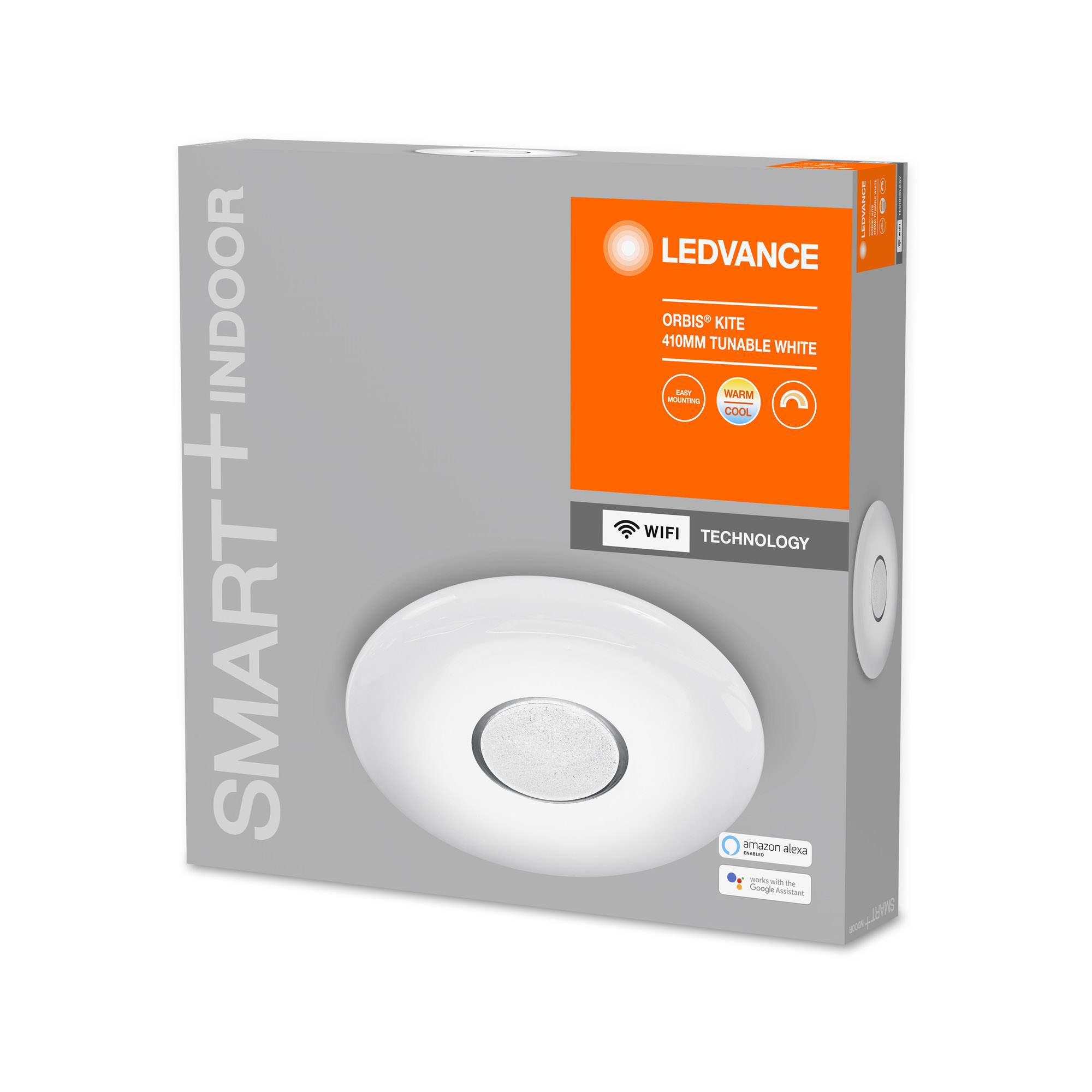 Lampa LED de tavan LEDVANCE SMART+ WiFi Tunable LED-uri Albe ORBIS Kite 410mm alb 2500lm