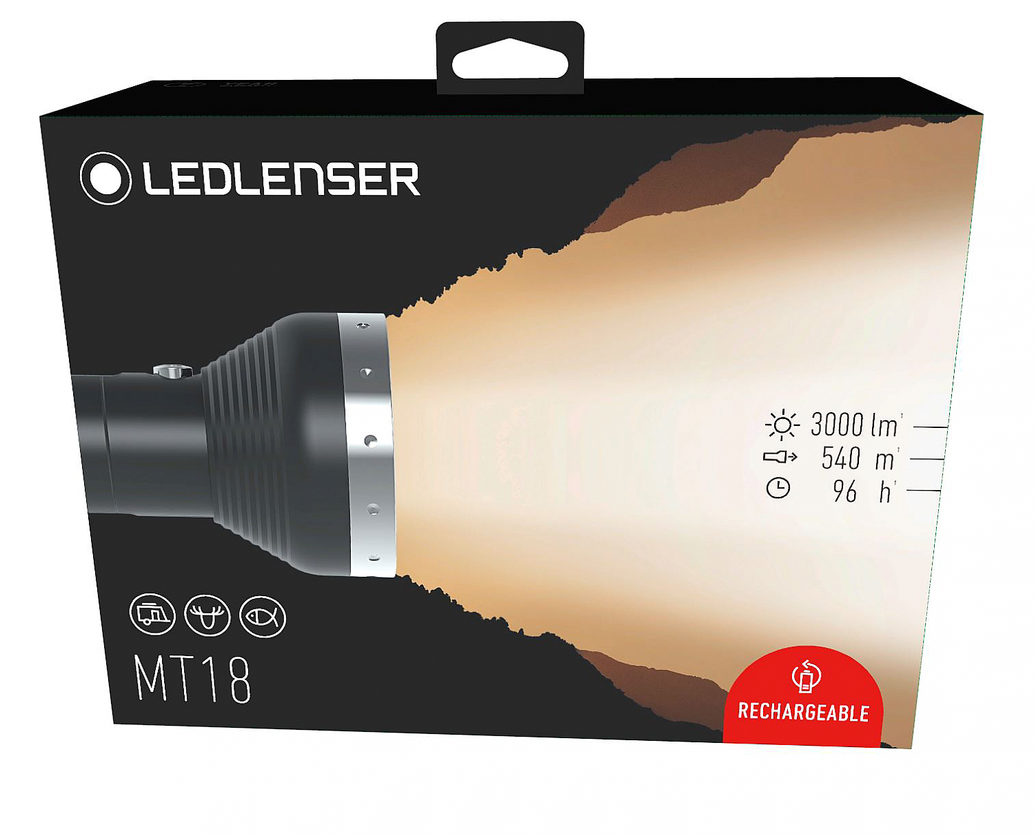 Lanterna LEDLENSER MT18 Reincarcabila 3000lm raza luminoasa 540m