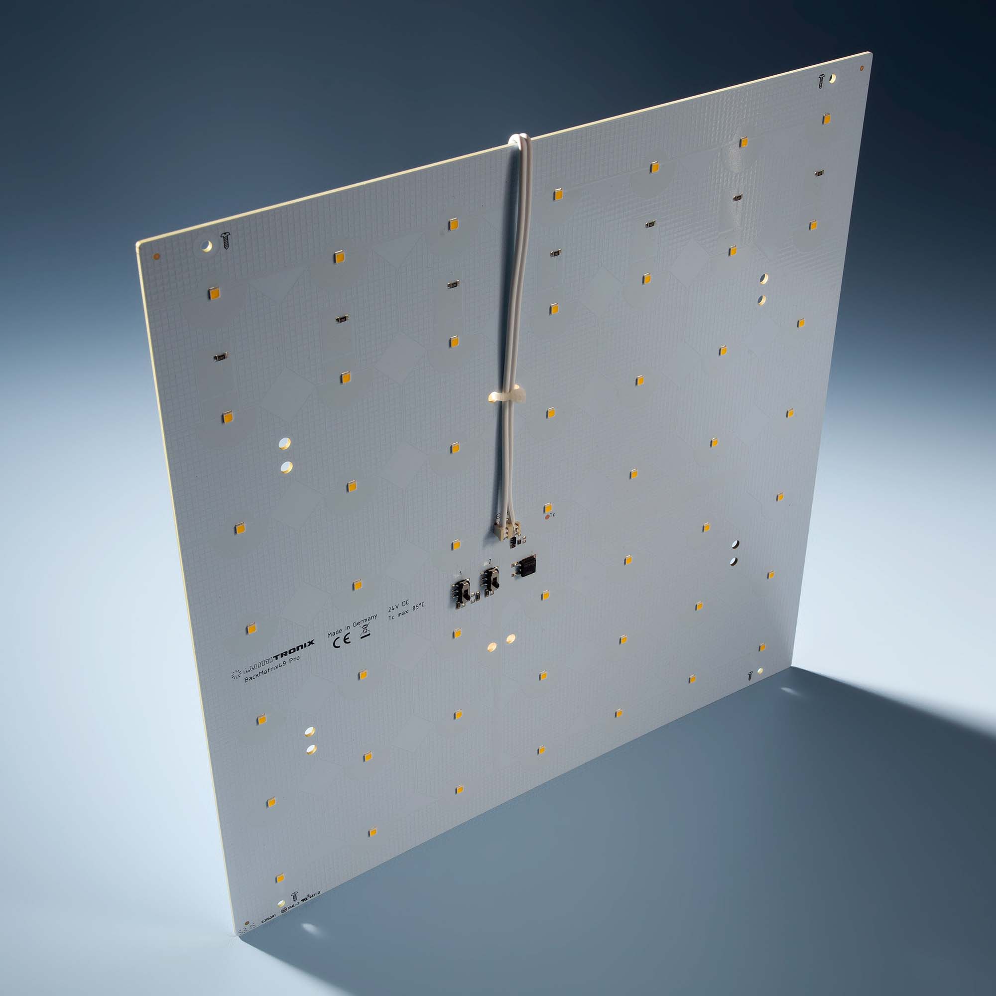 Matrice LED Profesionala BackMatrix-49-3080 49 LED-uri Nichia Japonia 29x29cm 16.8W 2180lm 24V Alb 4000K 120grade (38000 lm/m2)