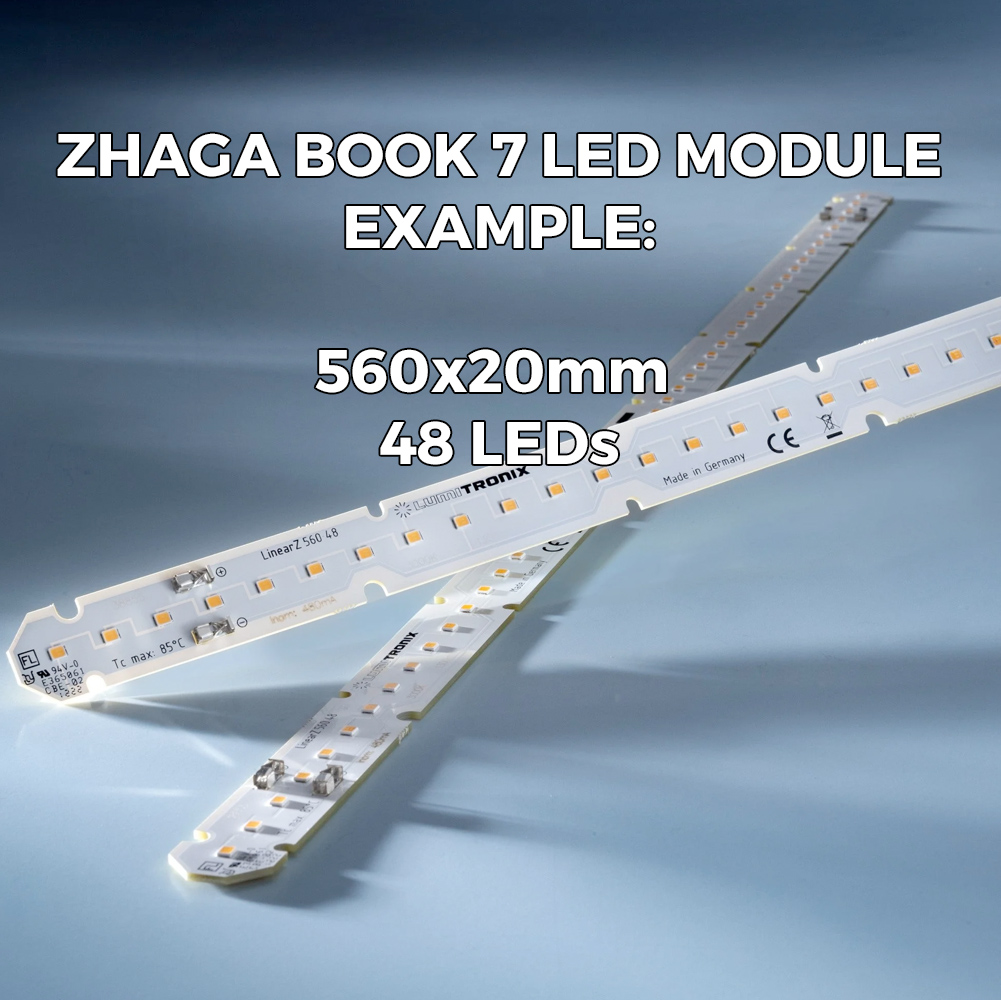 Banda Zhaga Book 7 cu LED-uri Nichia/Cree/Samsung/Seoul, pe comanda, fabricata în Germania, CRI70-99 1800-7200K, 175-1400mA 