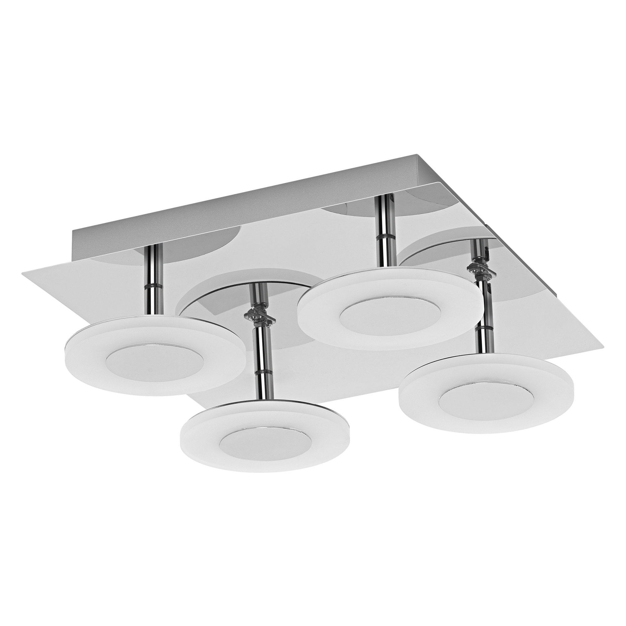 Lampa LED de tavan LEDVANCE SMART+ WiFi Tunable LED-uri Albe ORBIS Wave 300x300mm IP44 argintiu 2800lm