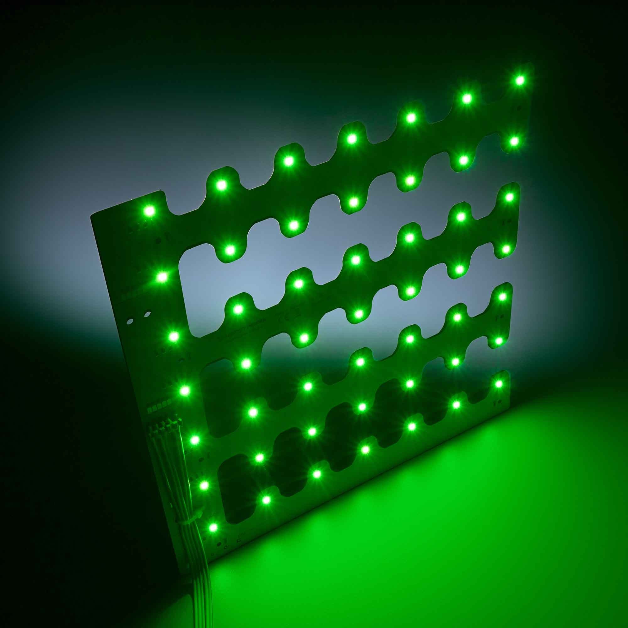 BackMatrix-49-3080 Nichia LED Module RGBW 4000K 4300lm 196 LEDs 24V 58W 120° 28x28cm (54000 lm/sqm) - view 6