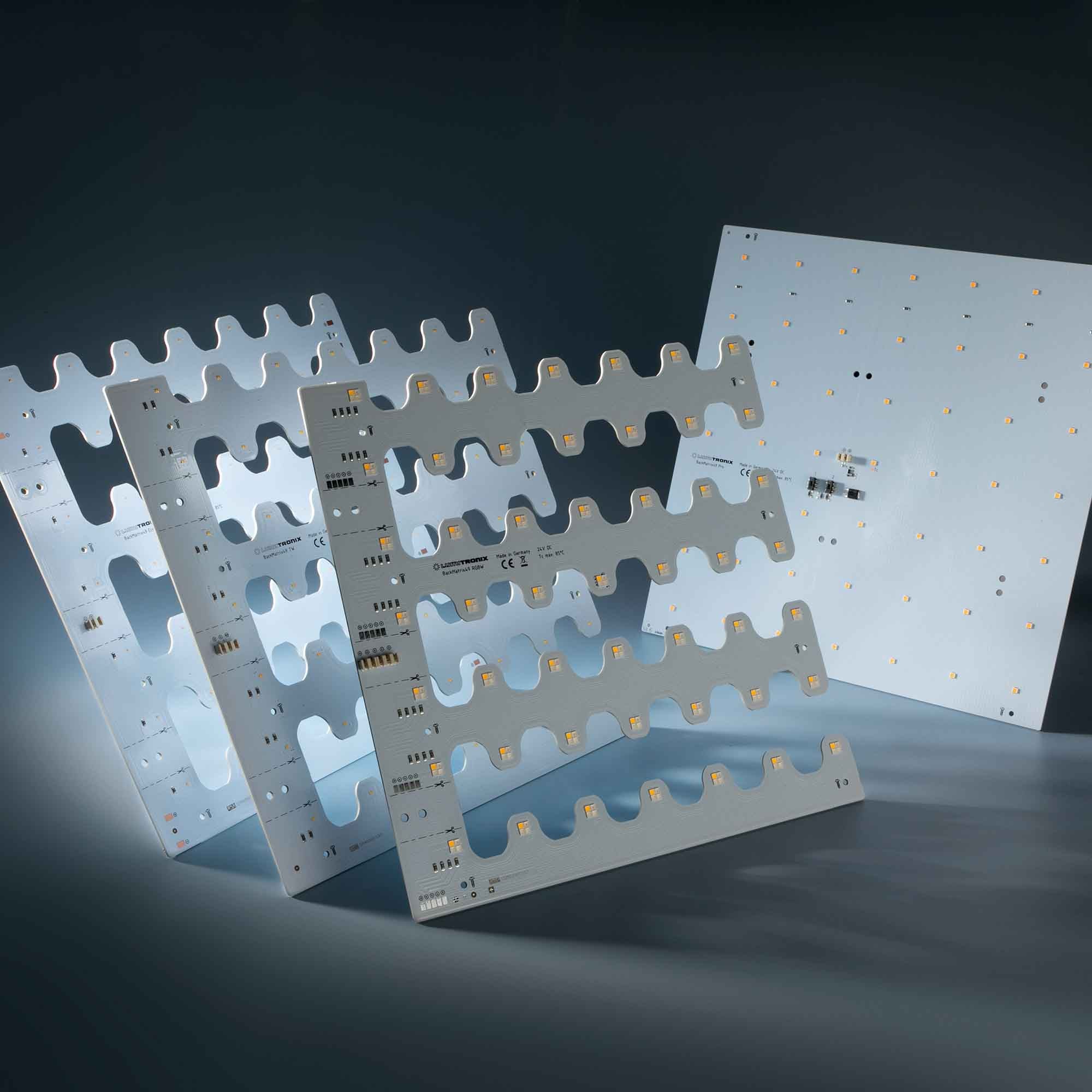 BackMatrix-49-3080 Nichia LED Module RGBW 4000K 4300lm 196 LEDs 24V 58W 120° 28x28cm (54000 lm/sqm) - view 7