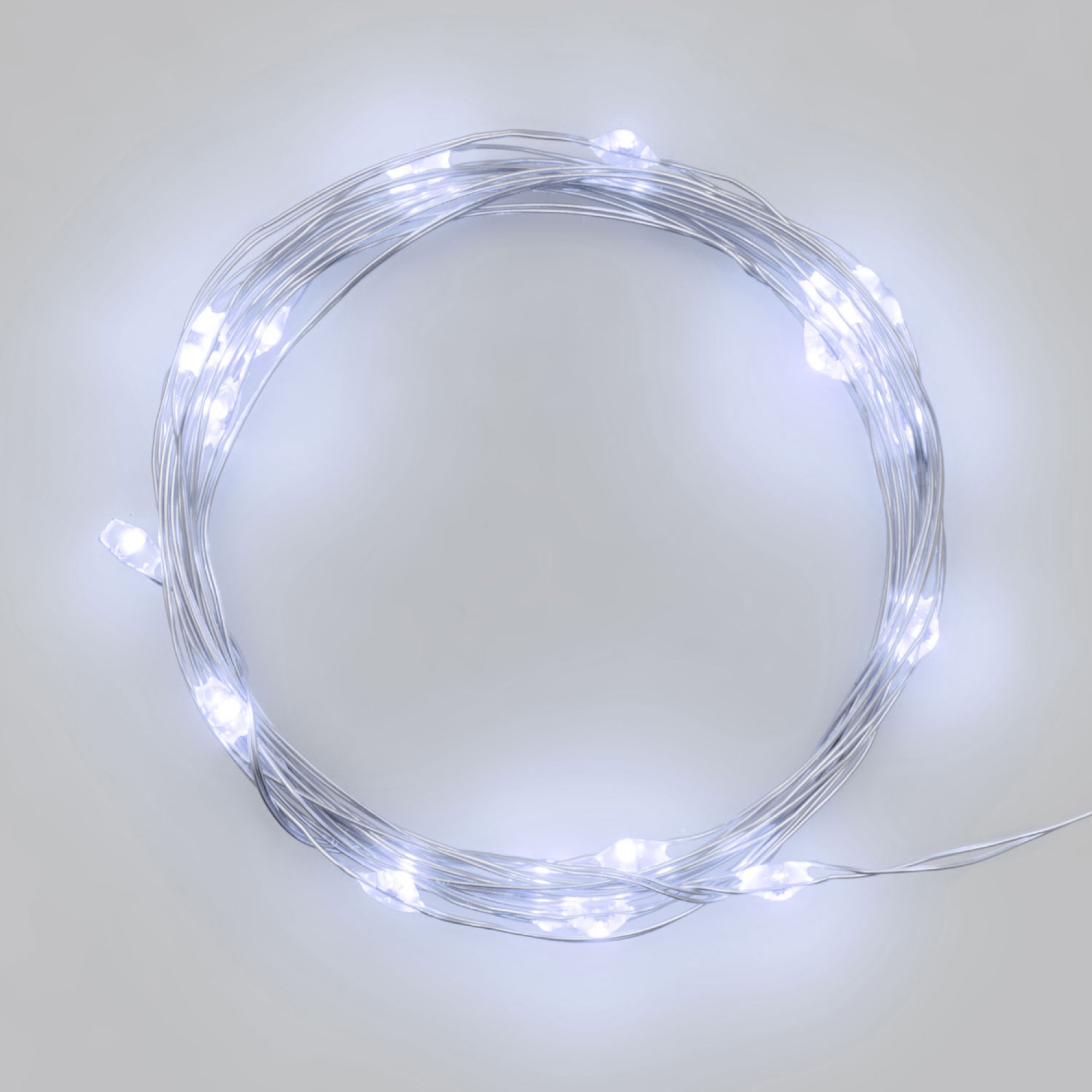 Lotti LED Micro Șir de lumini cu LED-uri 120 LED-uri albe reci 12,9 m, alimentate cu baterii IP20