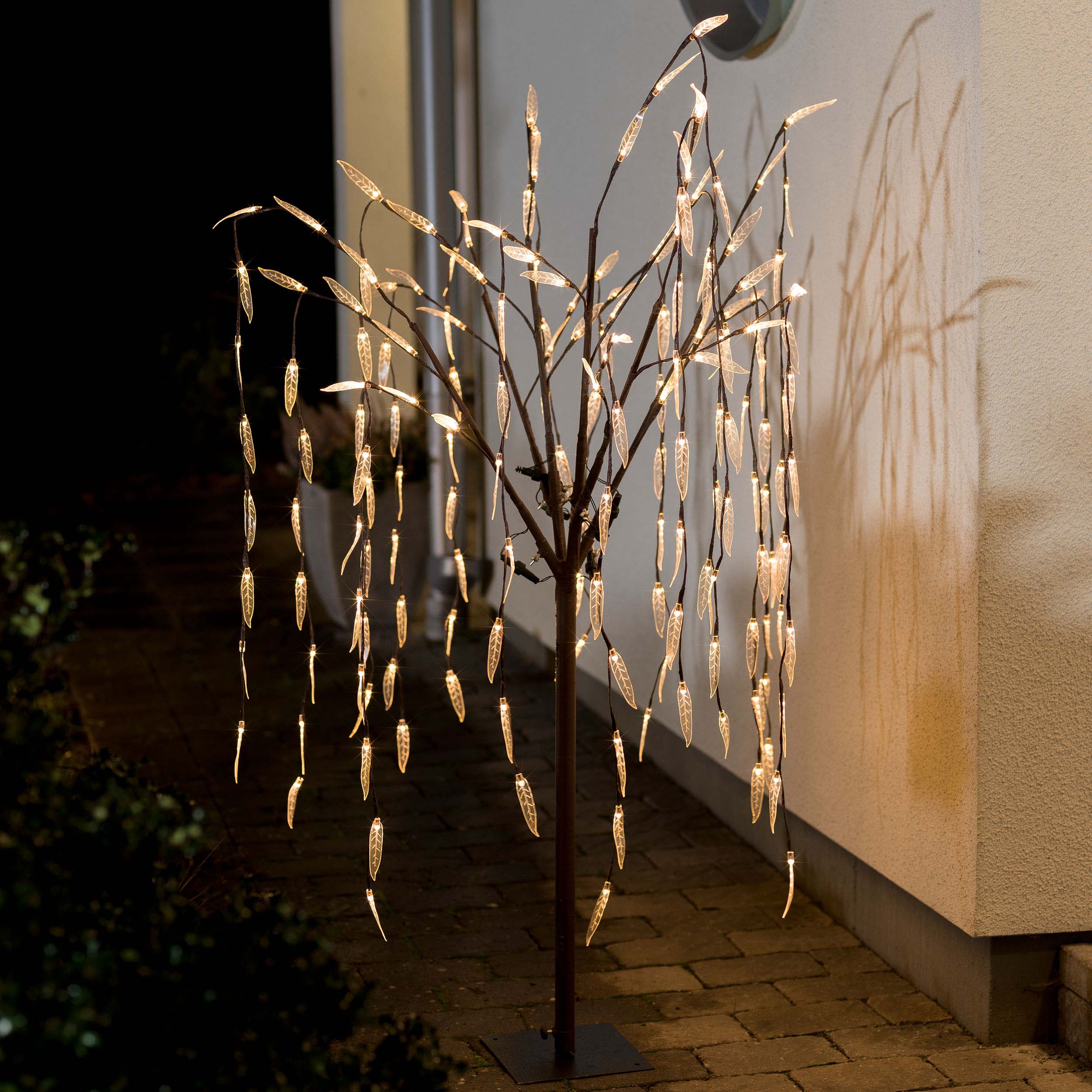 Arbore luminos LED, 100 cm inaltime, 96 LED-uri Alb stralucitoare