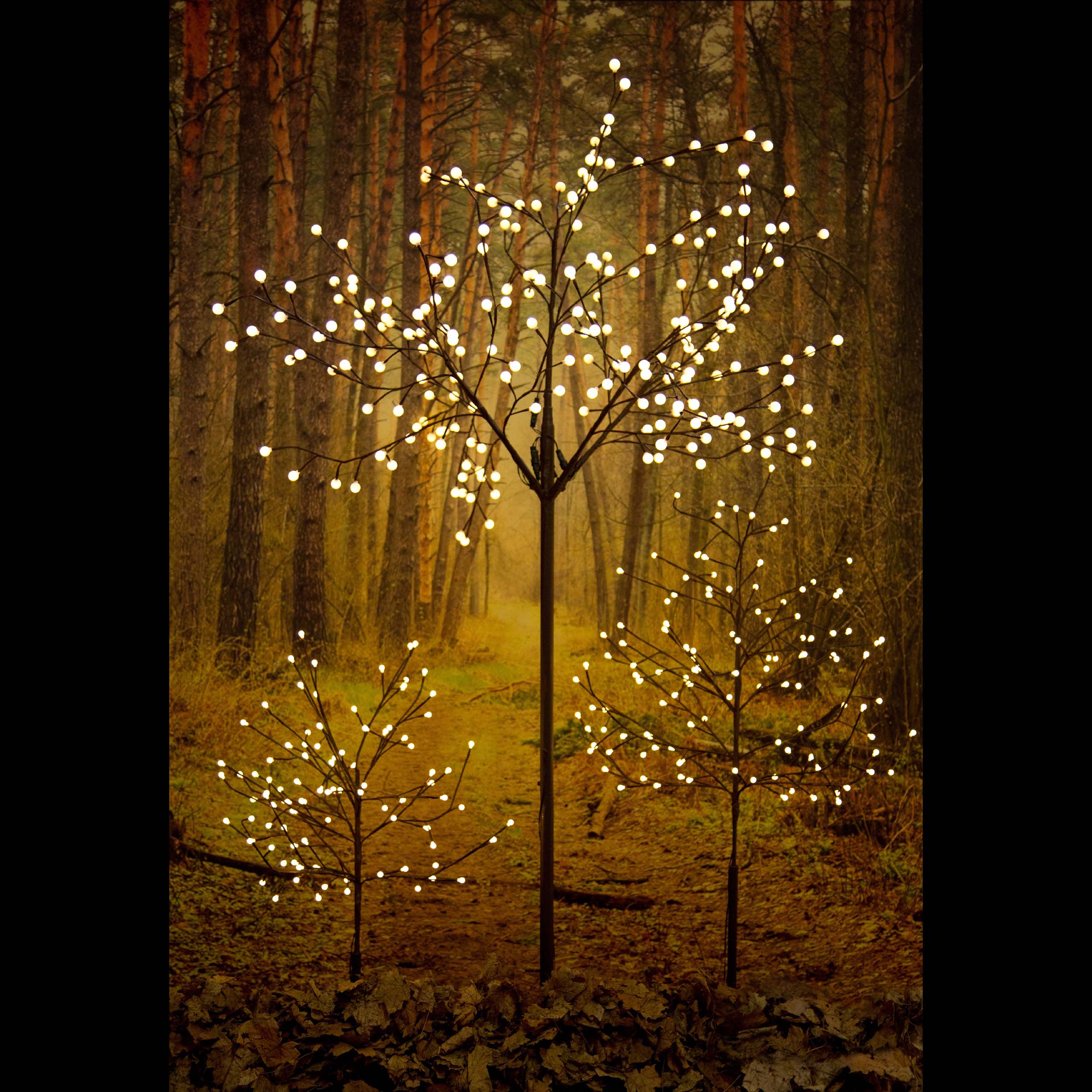 Arbore luminos LED, 150 cm inaltime, 120 LED-uri Alb stralucitoare