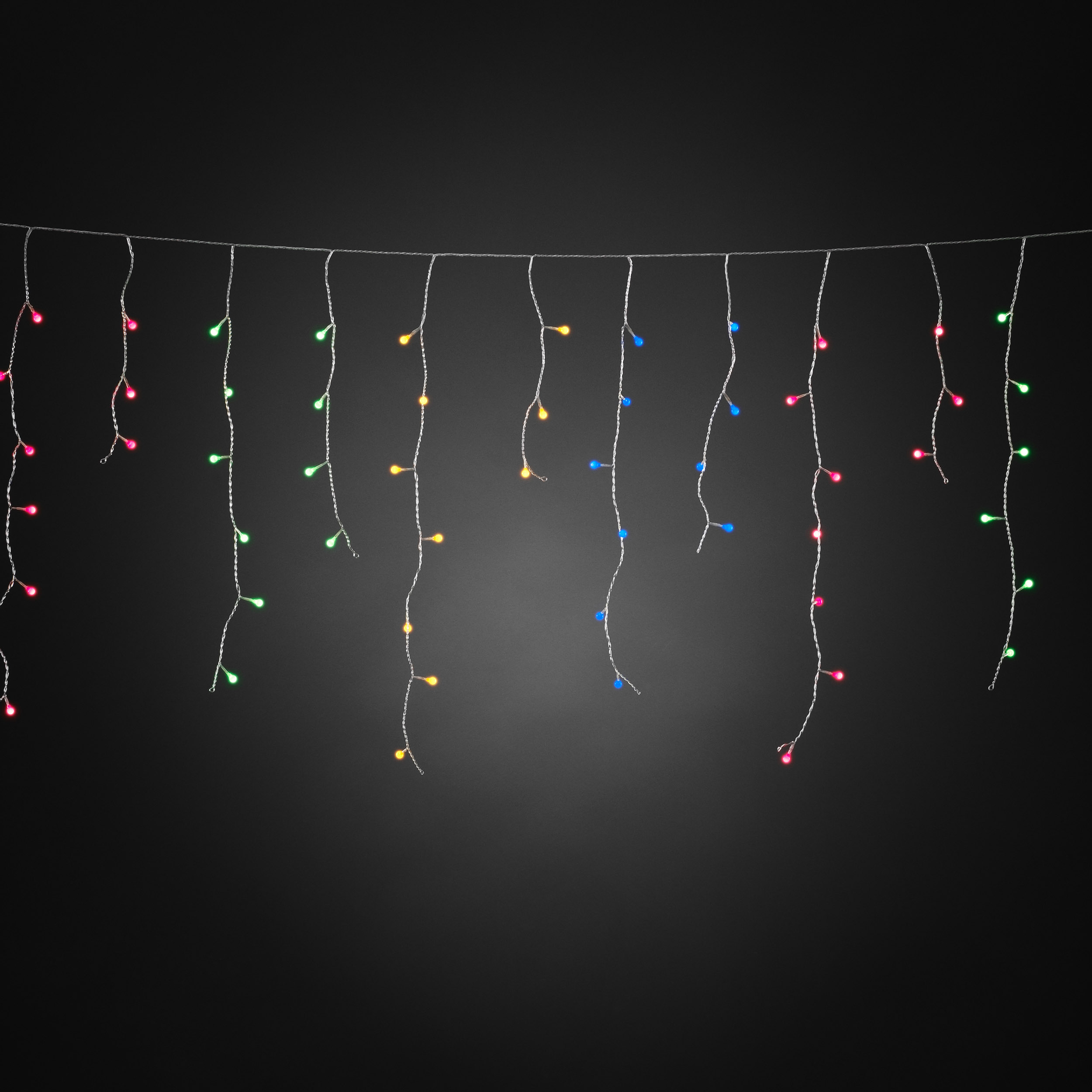 Perdea luminoasa 200 LED-uri Multicolore, 5m lungime, 30-70 cm ramuri