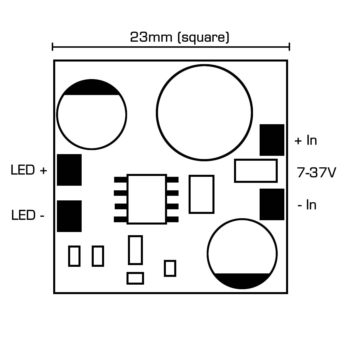 Transformator Driver Profesional de curent constant Lumitronix KSQ 700mA 6-35VDC la 7 > 37VDC