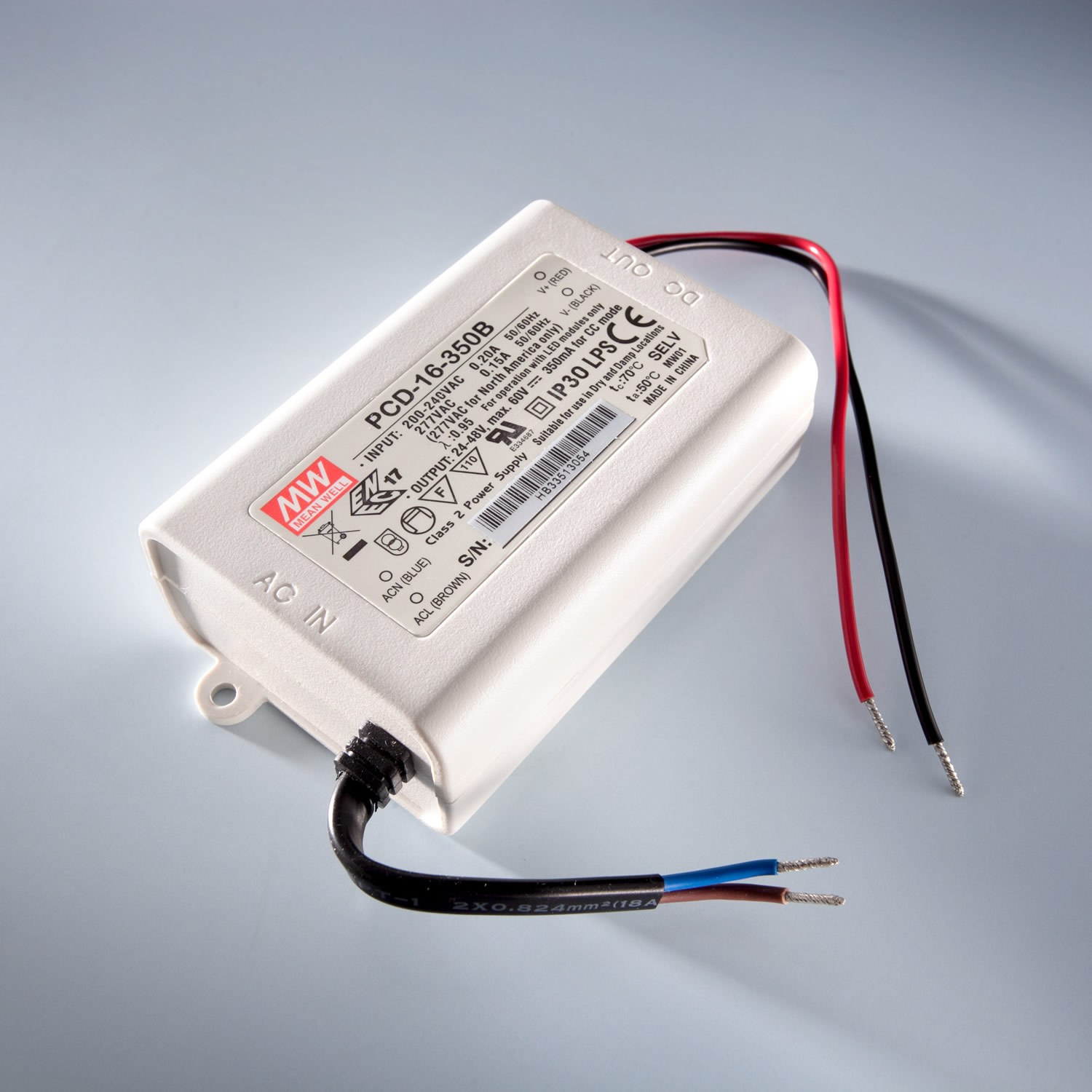 Transformator Driver Profesional de curent constant Mean Well PCD-40-700B IP30 700mA 230V la 34 > 57VDC DIM
