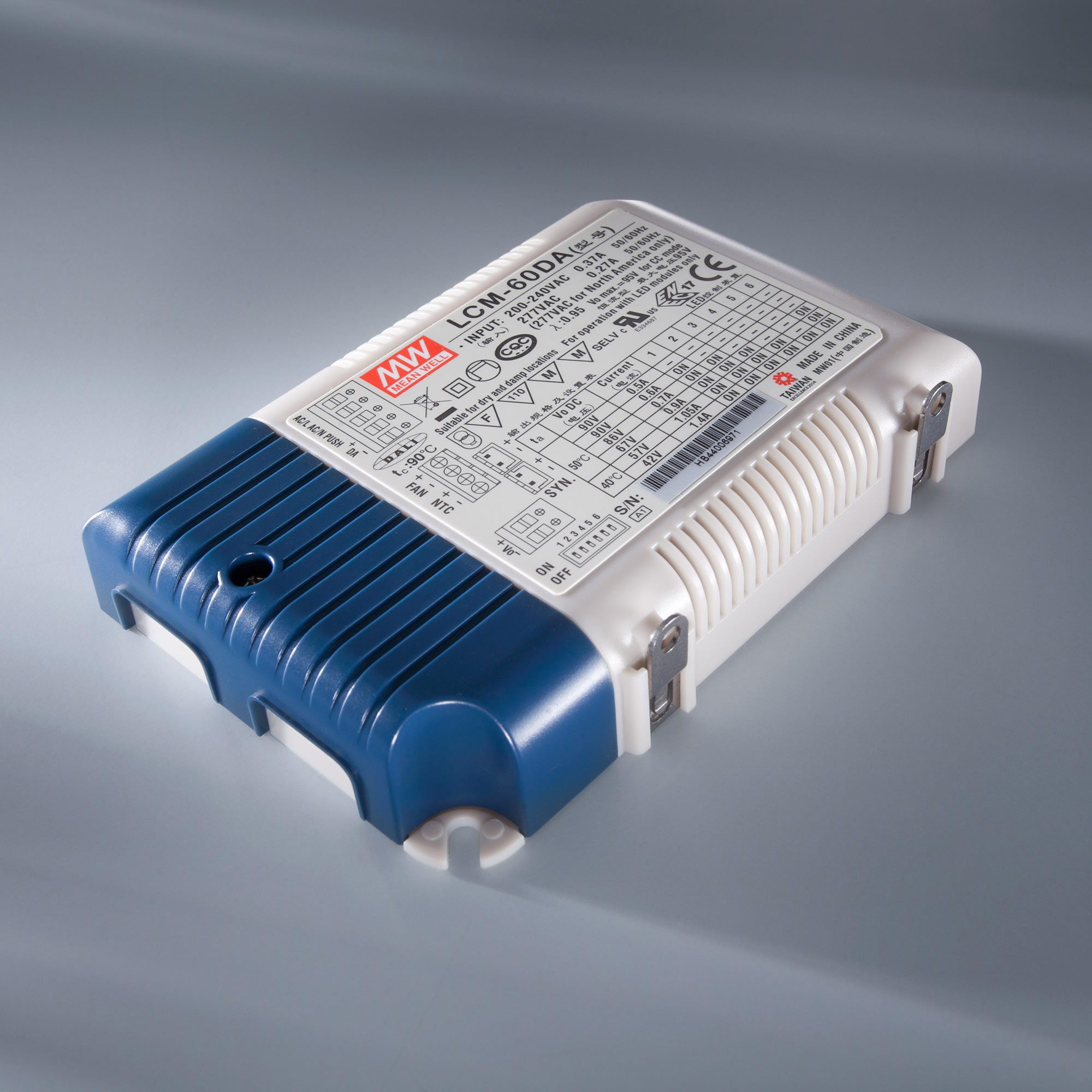 Transformator Driver Profesional de curent constant Mean Well LCM-60 230V la 2-90V 500 > 1400mA DIM DALI