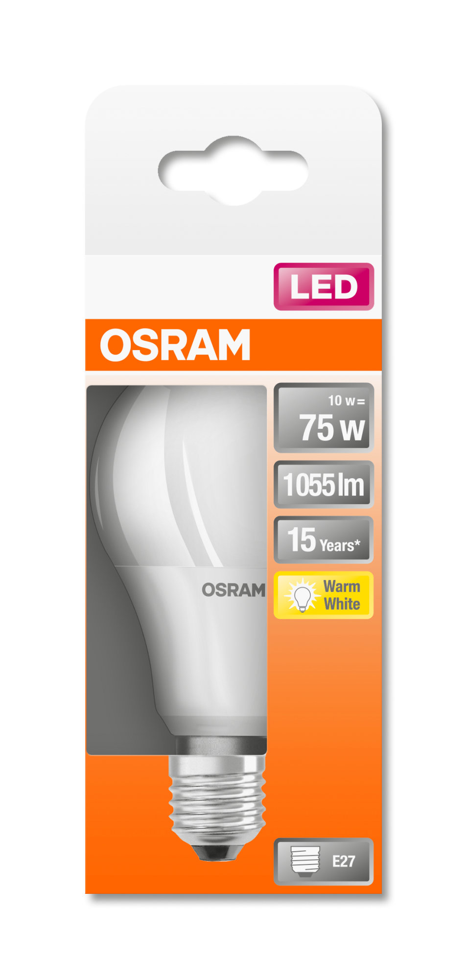 Lampă Osram Star Classic A60 8,5W E27 albă 806lm 4000K