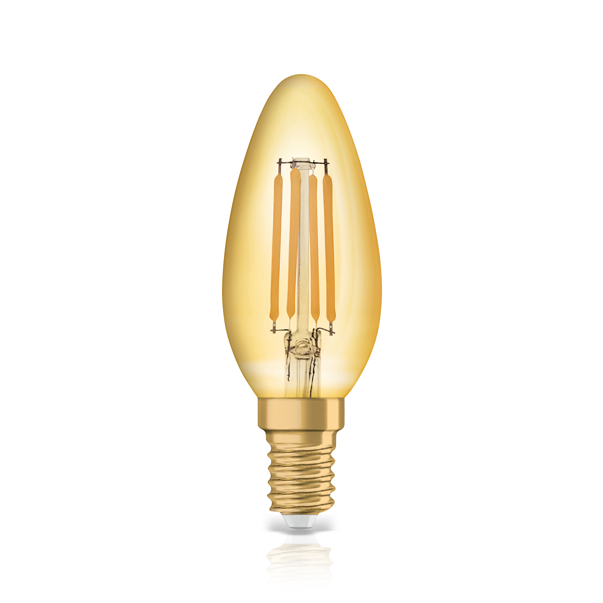 Bec LED Osram LED VINTAGE 1906 CLB auriu36 non-dim 4.5W 825 E14 420lm 2500K CRI80