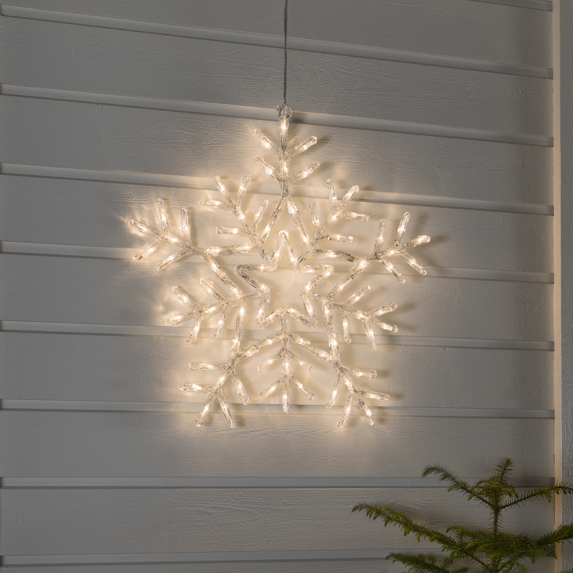 Decoratiune luminoasa Fulg LED Alb Cald, 90 LEDuri, with 8 Functii