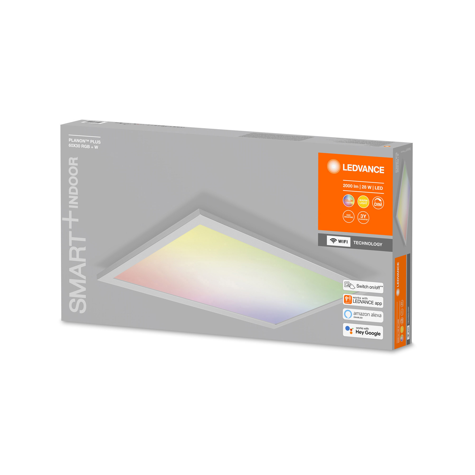 Plafoniera panou LED LEDVANCE SMART+ WiFi RGBW LED Panel PLANON PLUS 60x30cm 2000lm