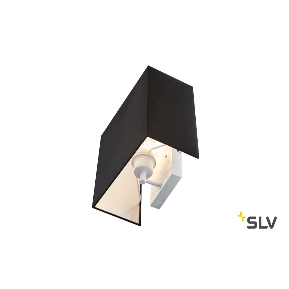 SLV ACCANTO SQUARE Lampa de perete E27 WL negru