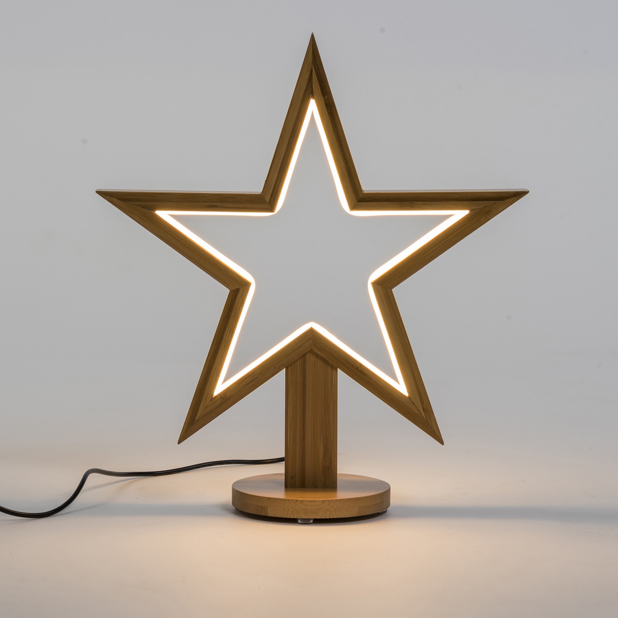 Lotti LED Star cu suport din lemn 3000K 35cm IP20