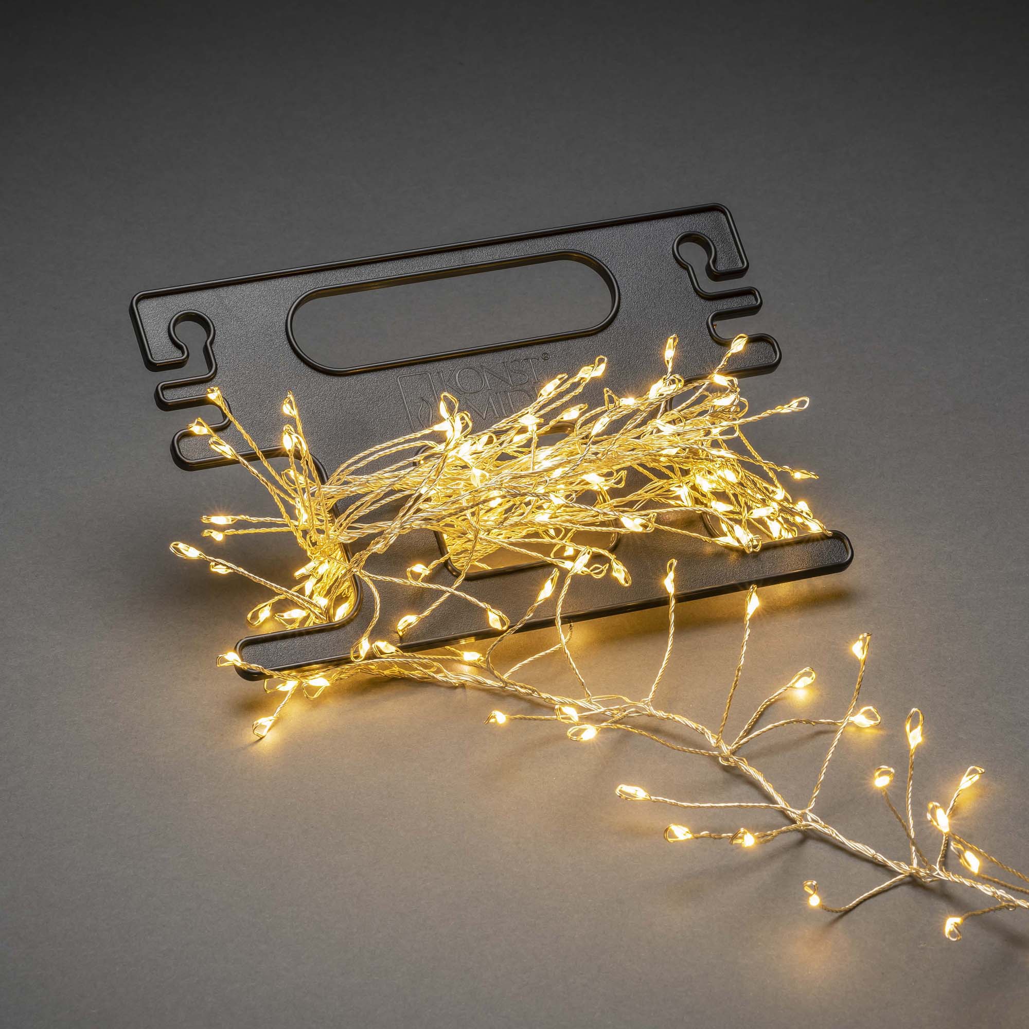 Instalatie luminoasa Konstsmide LED Light Chain Cluster amber 8.6m 400 LED argintiu