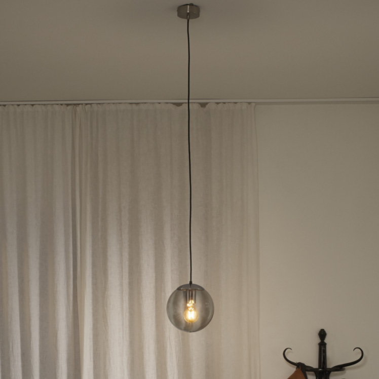 Lampa Pendul pt LED E27 LEDVANCE 1906 BUBBLE G 20 SMOKE