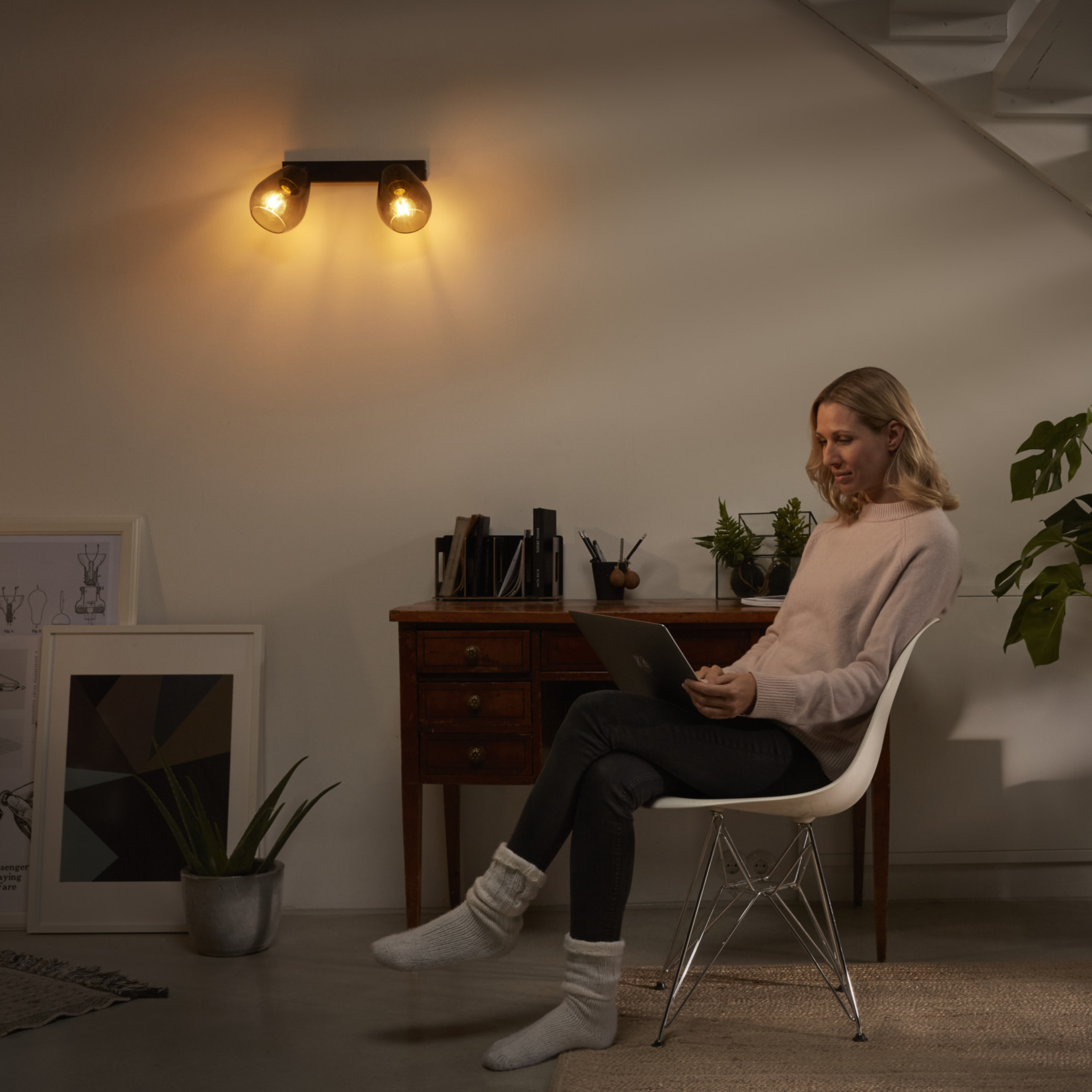 Plafoniera Lampa de Tavan LED LEDVANCE 1906 CONE SPOT 2X G SMOKE