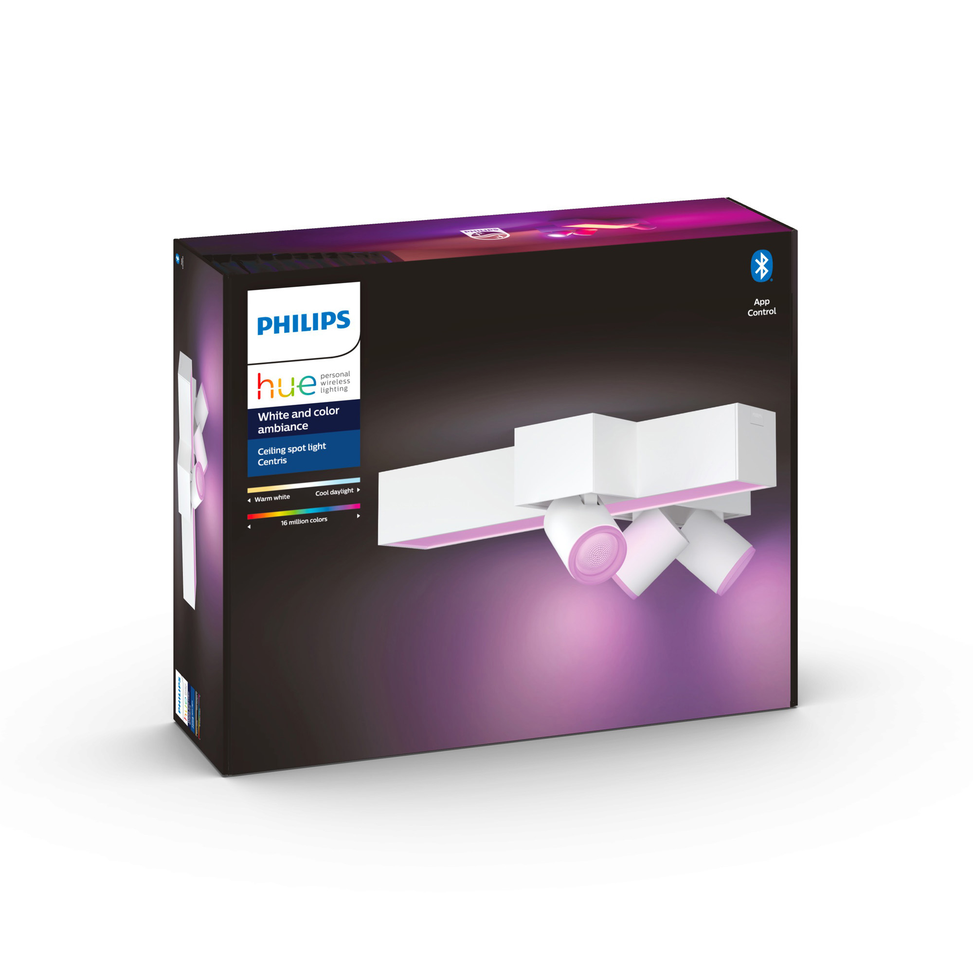Philips Hue White & Color Ambiance Centris Cross LED Plafonieră cu LED-uri cu 3 spoturi alb 2850lm