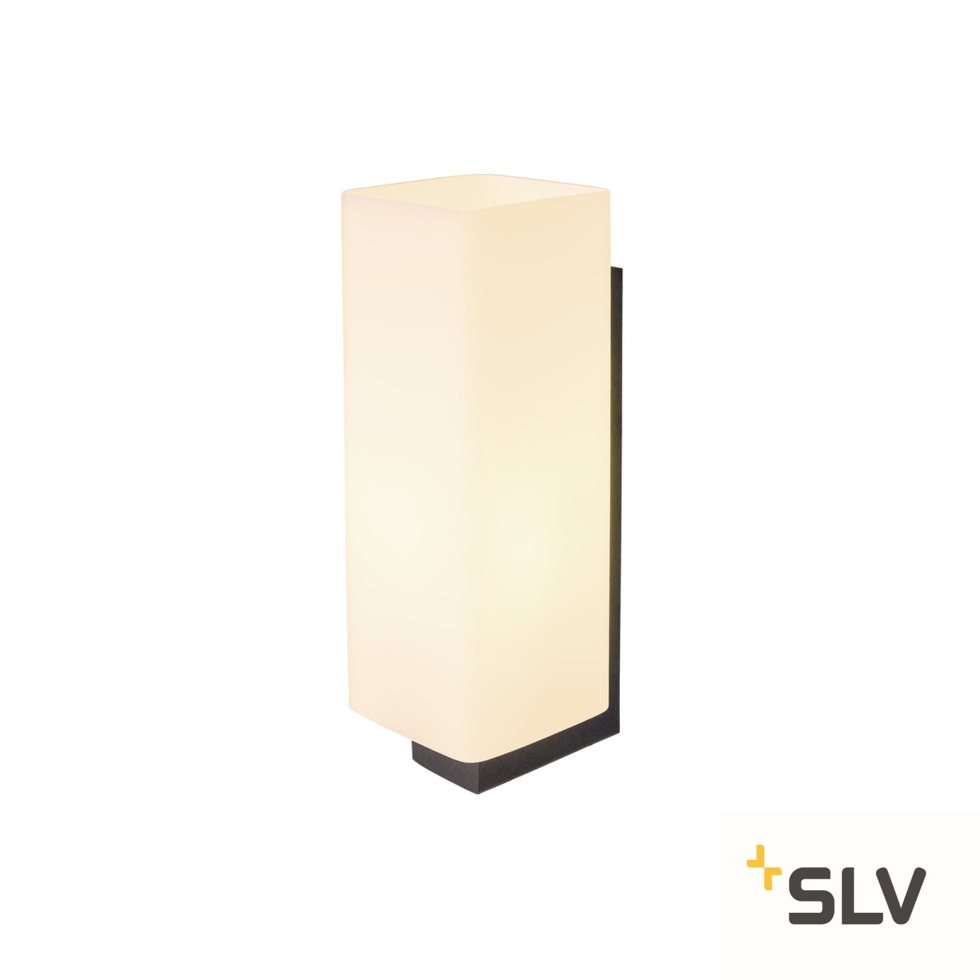 SLV QUADRASS LED Lampa de perete E27 negru