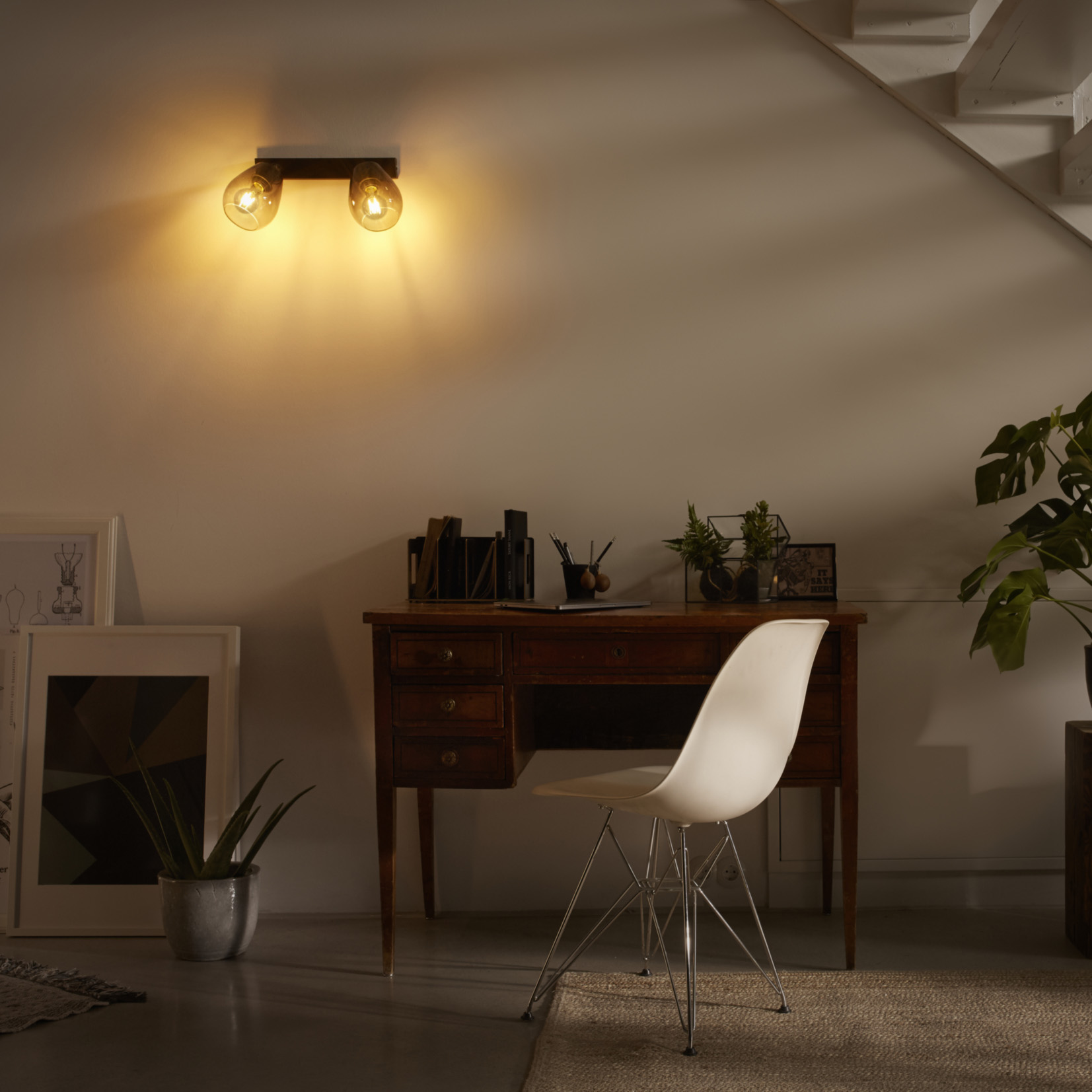 Plafoniera Lampa de Tavan LED LEDVANCE 1906 CONE SPOT 2X G SMOKE