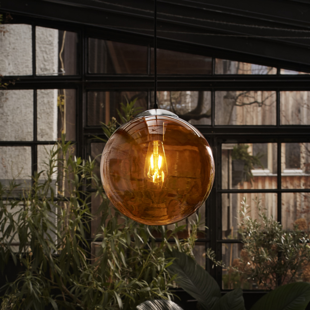 Lampa Pendul pt LED E27 LEDVANCE 1906 BUBBLE G 30 ORANGE