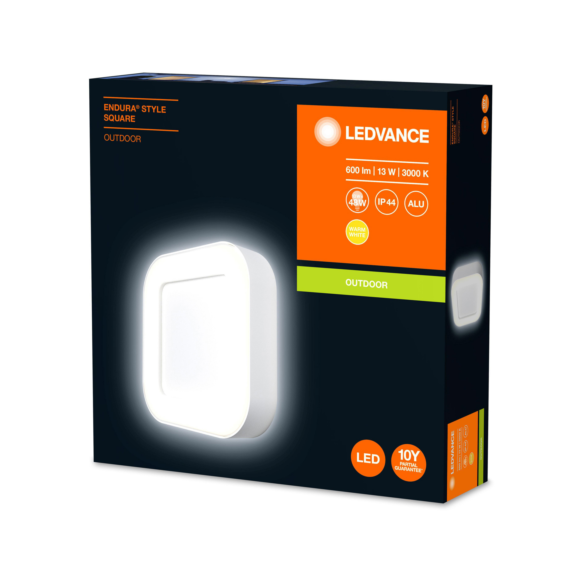 LEDVANCE ENDURA STYLE Square 13W alb 600lm 3000K