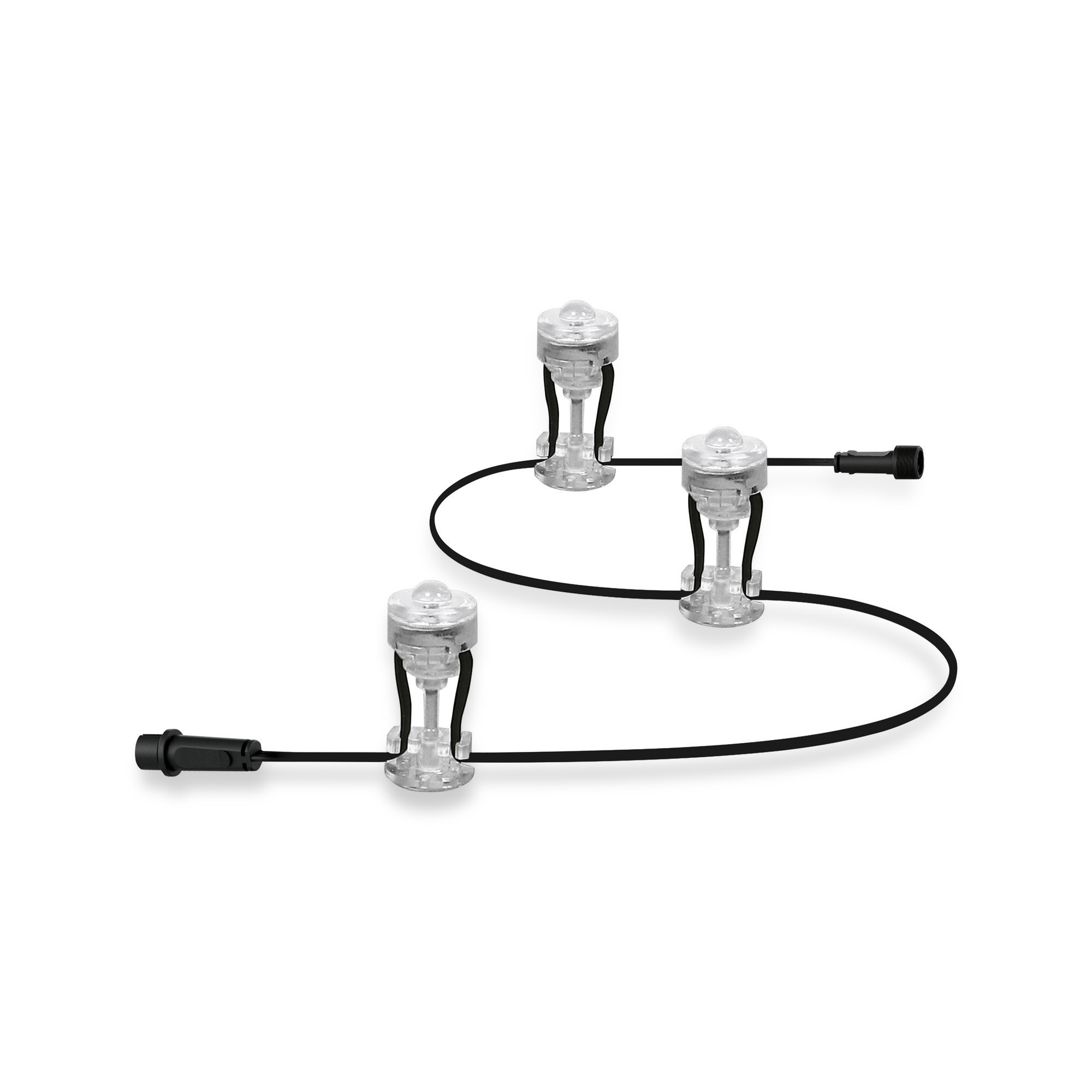 Lumini de grădină cu LED-uri LEDVANCE SMART+ WiFi RGB LED Extension Garden Dot 3 bucăți IP65 argintiu 110lm